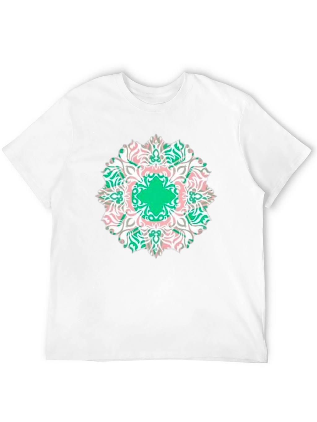 Mandala Print Black T-Shirt - Casual Style