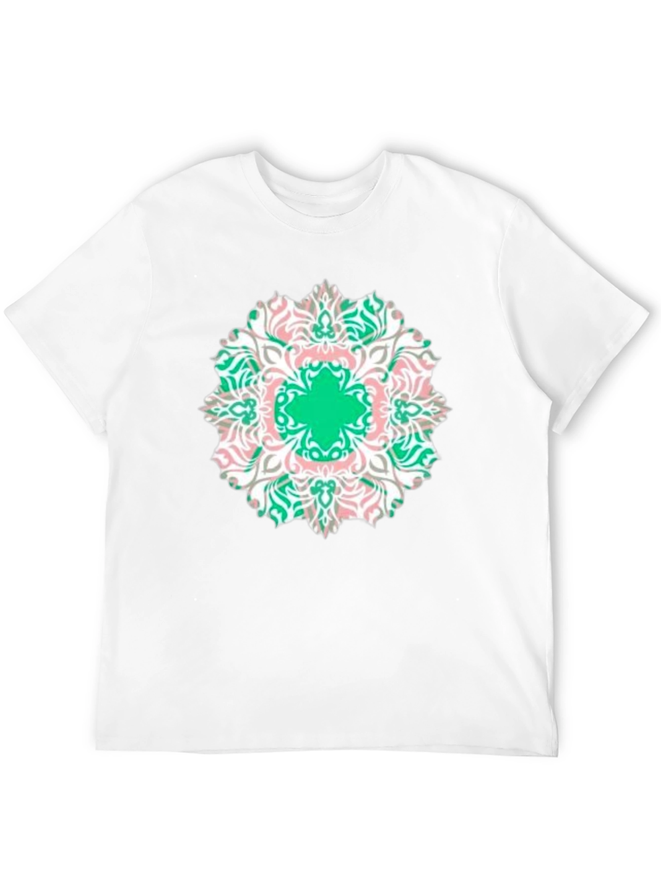 Mandala Print Black T-Shirt - Casual Style