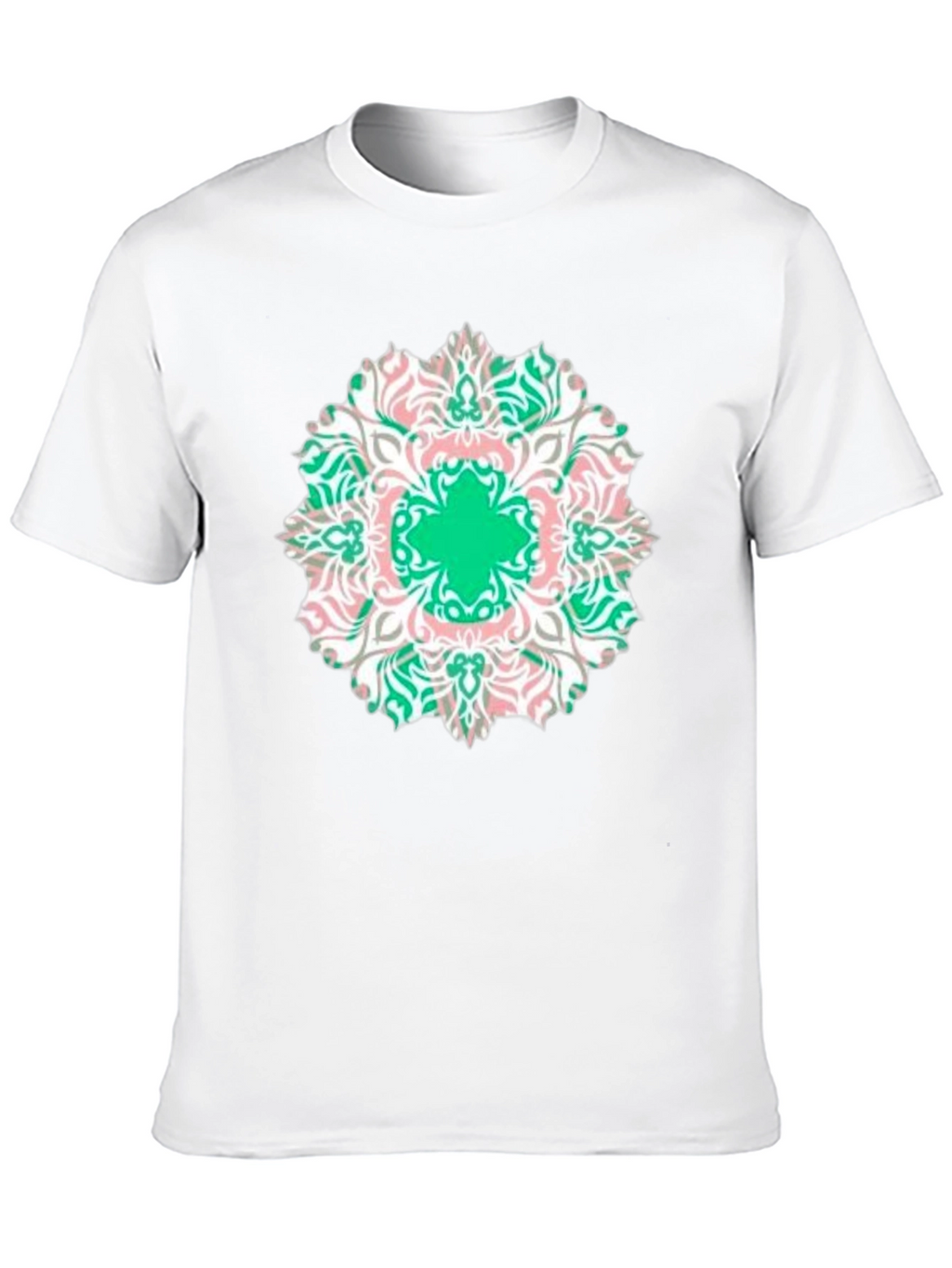 Mandala Print Black T-Shirt - Casual Style