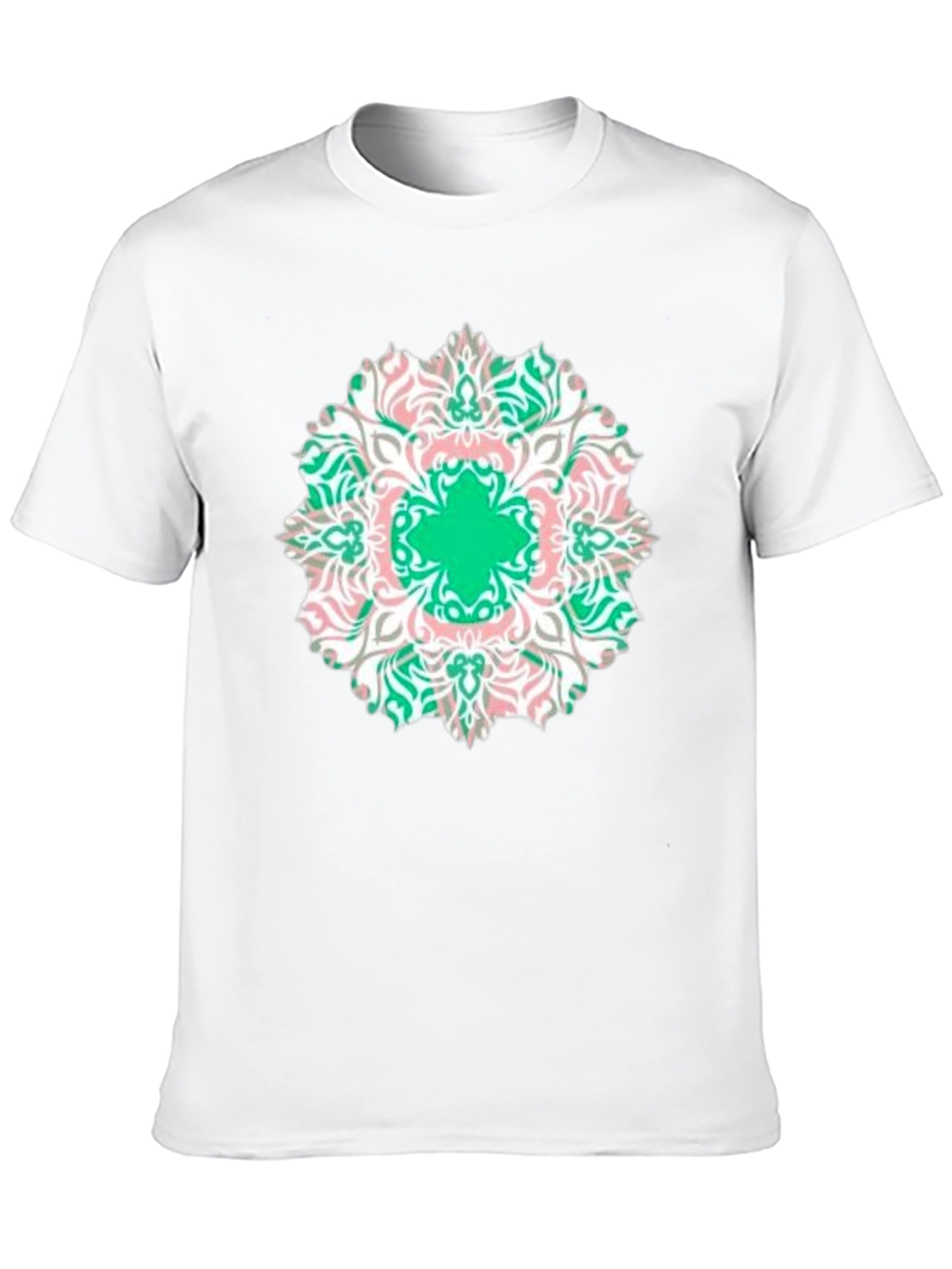 Mandala Print Black T-Shirt - Casual Style