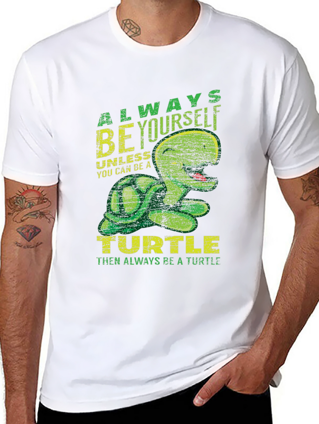 Always Be Yourself Turtle T-Shirt Funny Animal Graphic Tee