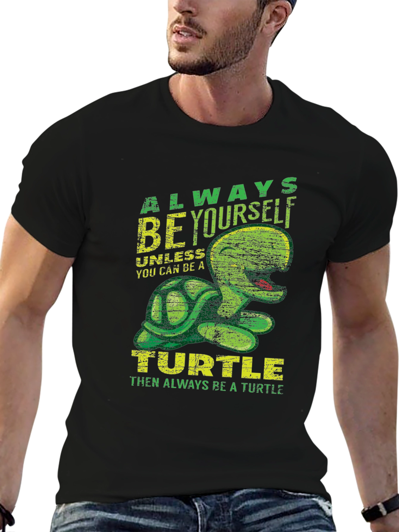 Always Be Yourself Turtle T-Shirt Funny Animal Graphic Tee