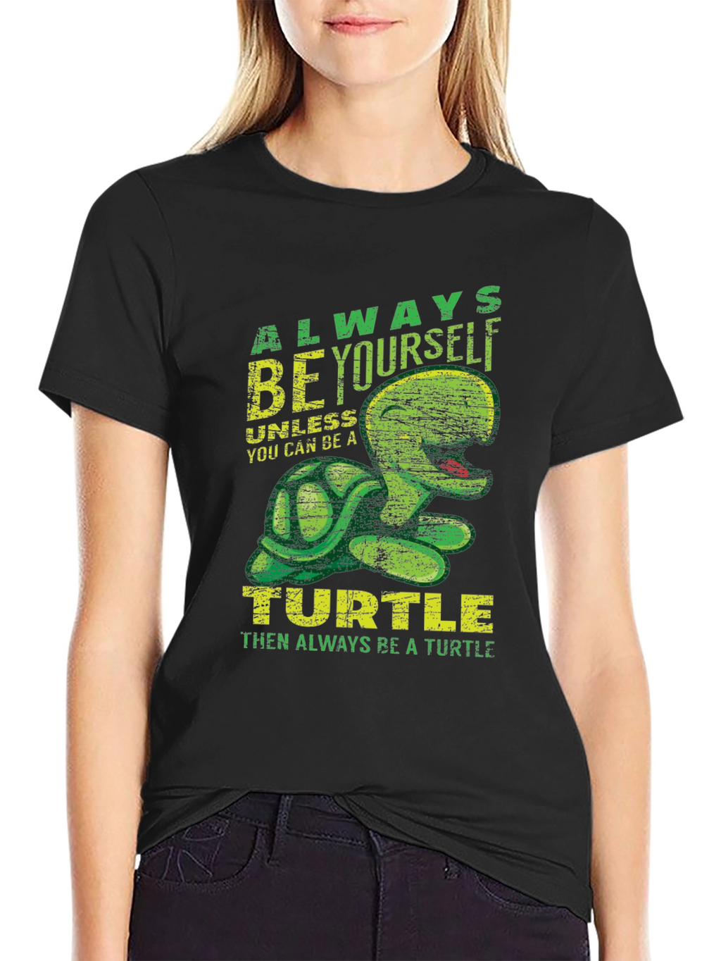 Always Be Yourself Turtle T-Shirt Funny Animal Graphic Tee