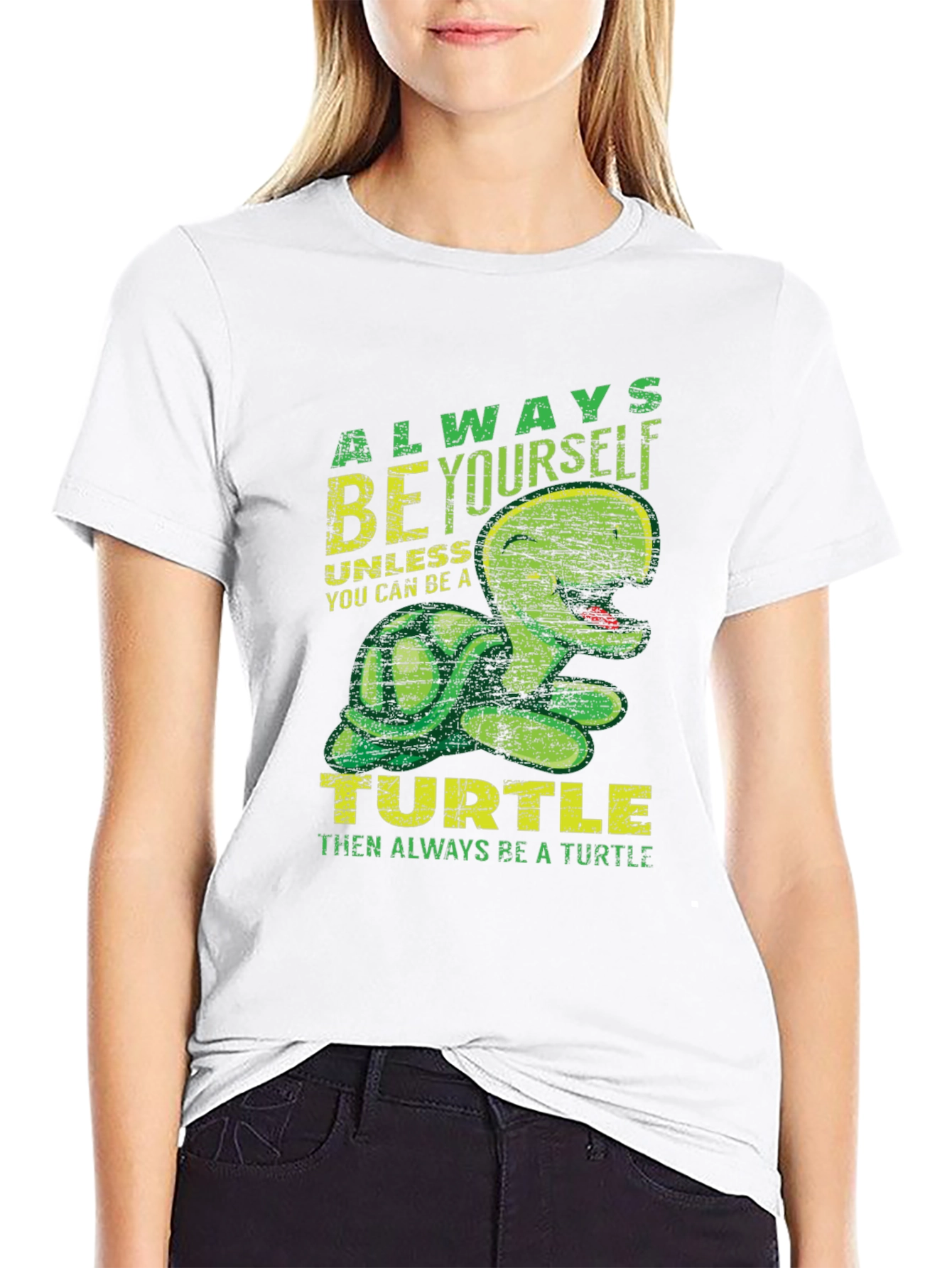 Always Be Yourself Turtle T-Shirt Funny Animal Graphic Tee