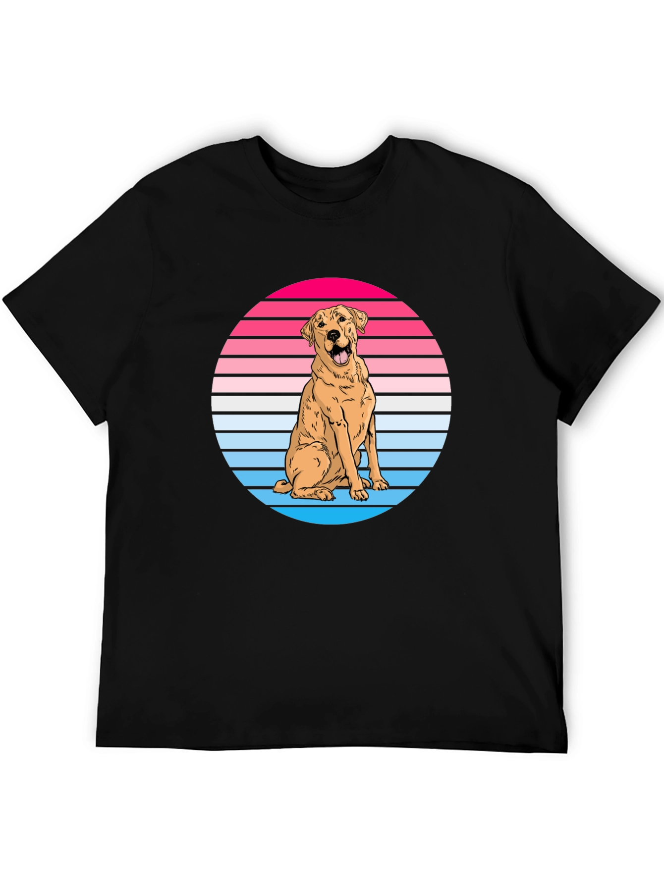 Retro Dog Graphic Tee - Labrador Lover Shirt