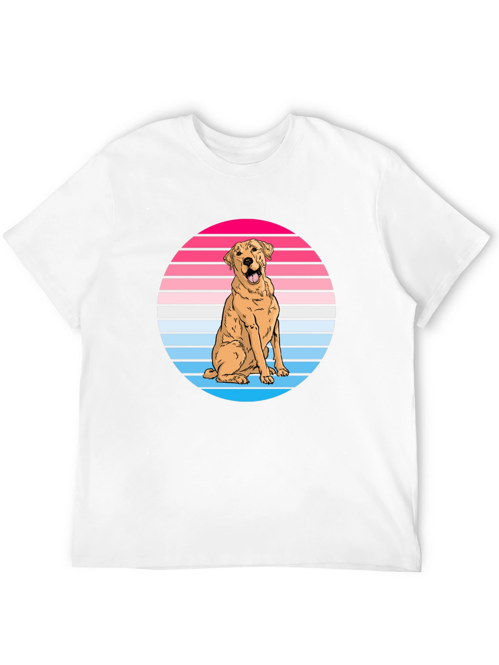 Retro Dog Graphic Tee - Labrador Lover Shirt
