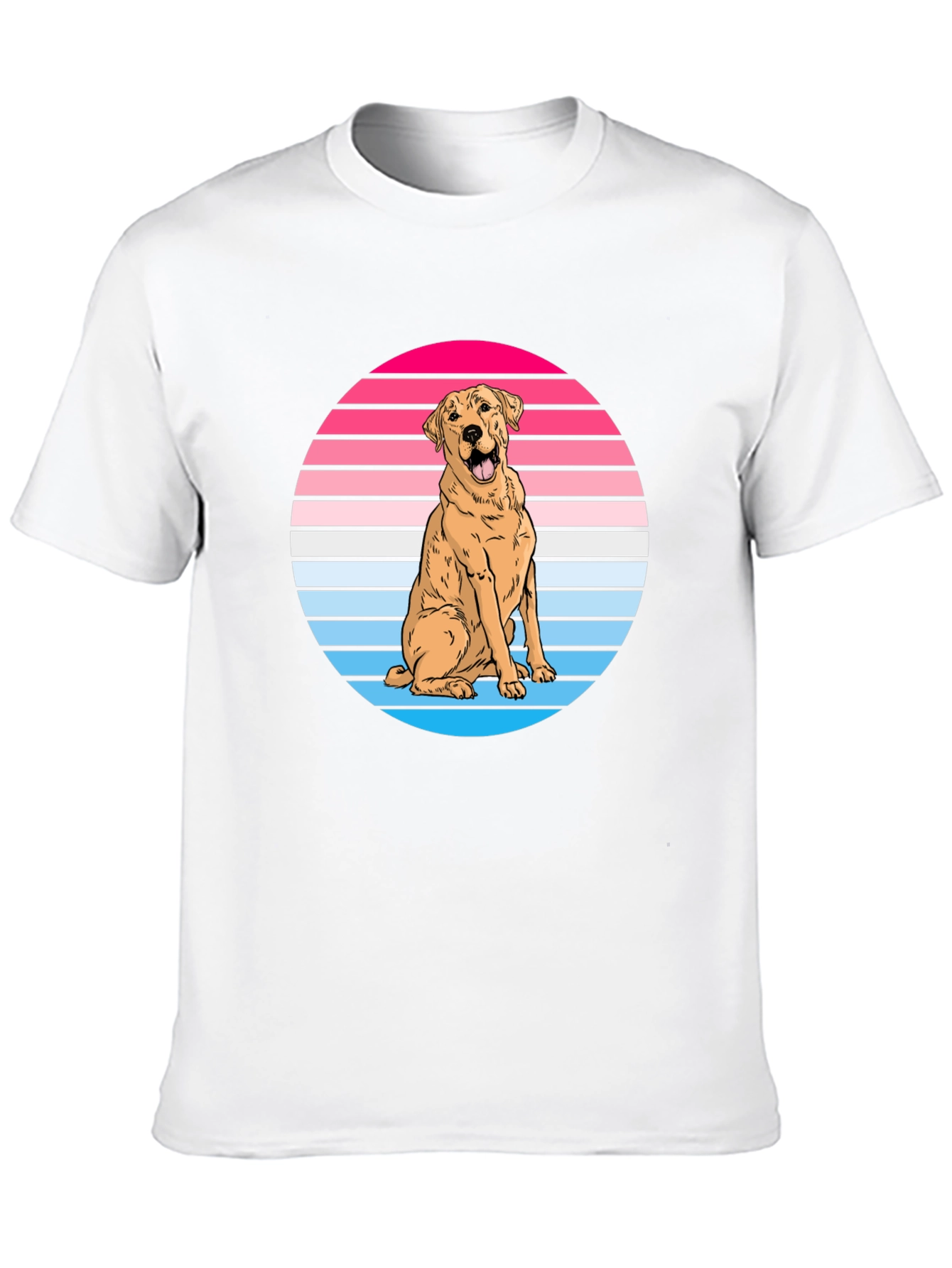 Retro Dog Graphic Tee - Labrador Lover Shirt
