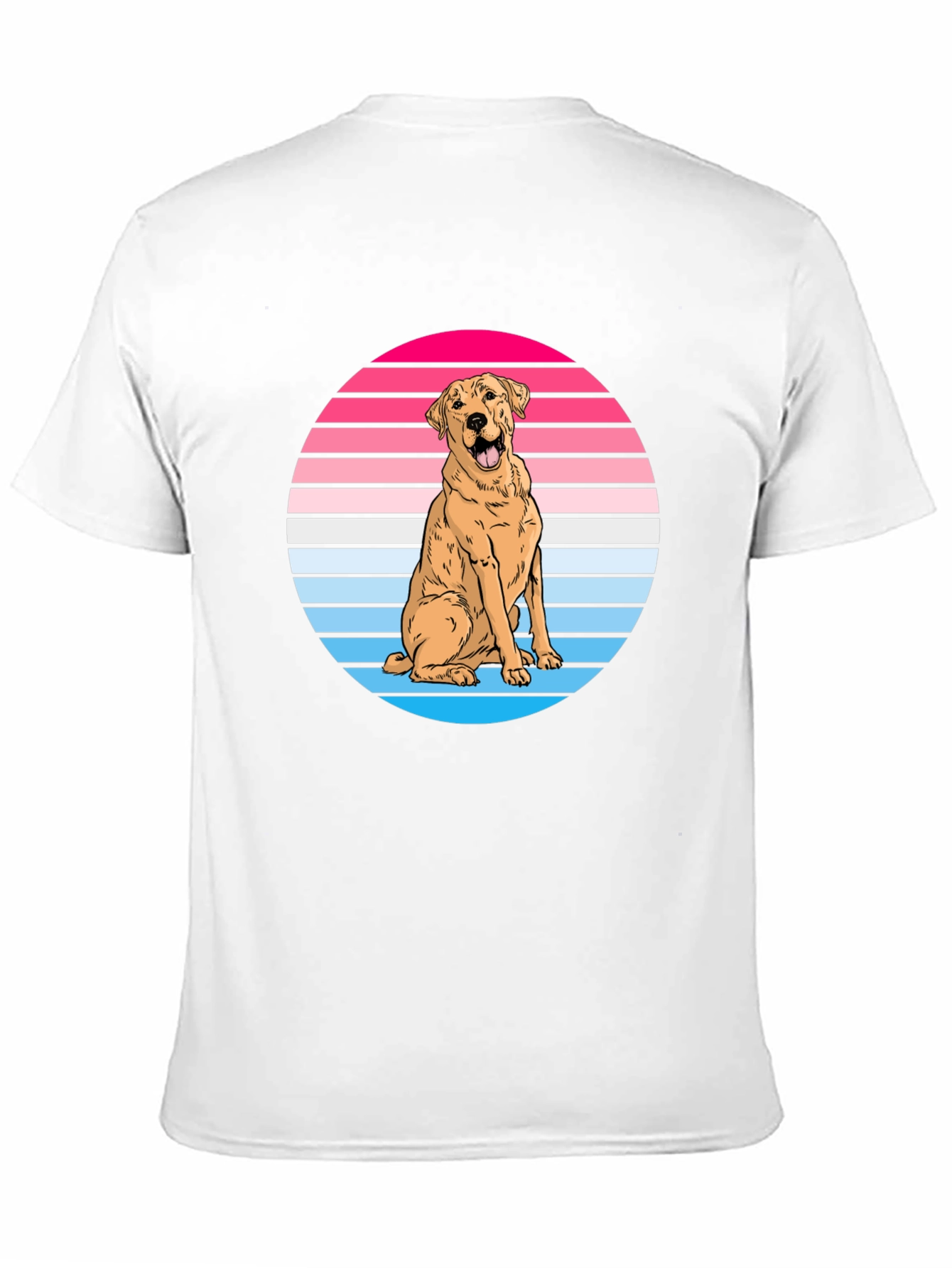 Retro Dog Graphic Tee - Labrador Lover Shirt