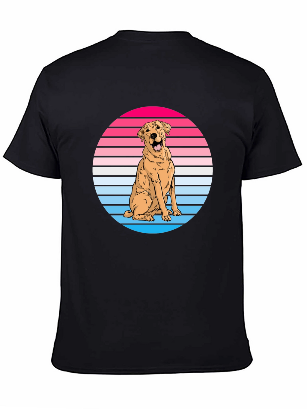 Retro Dog Graphic Tee - Labrador Lover Shirt