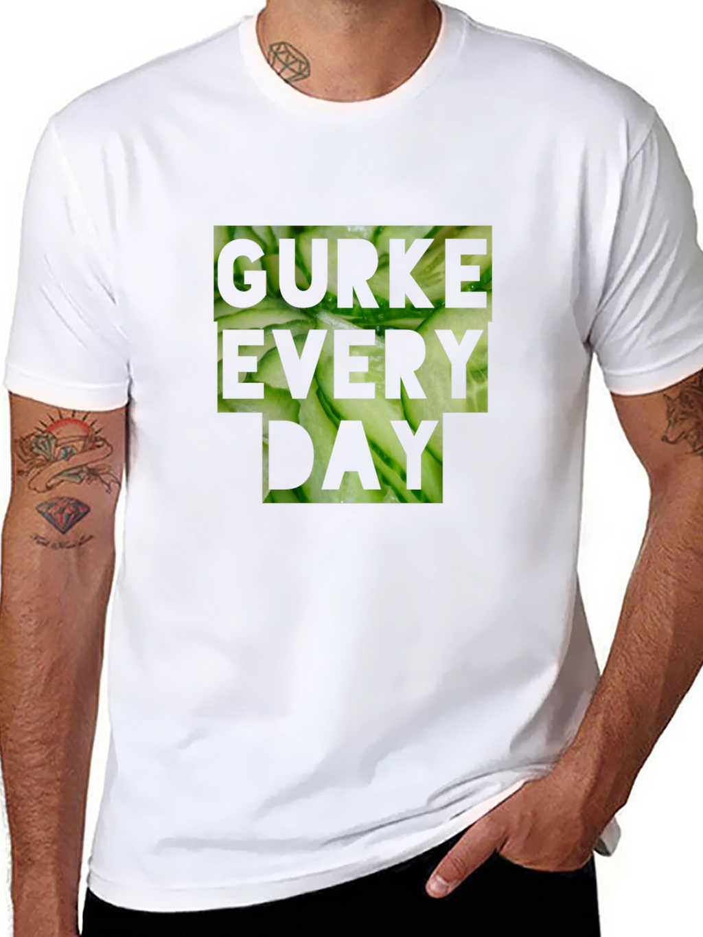 Gurke Every Day Black T-Shirt