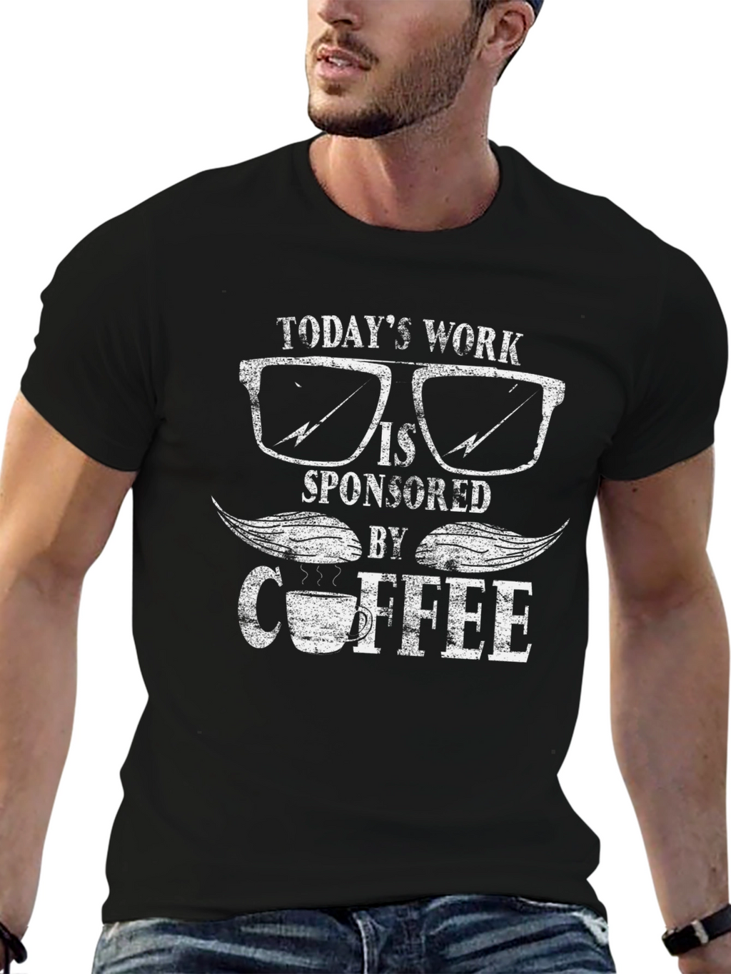 Coffee Sponsored Work T-Shirt
