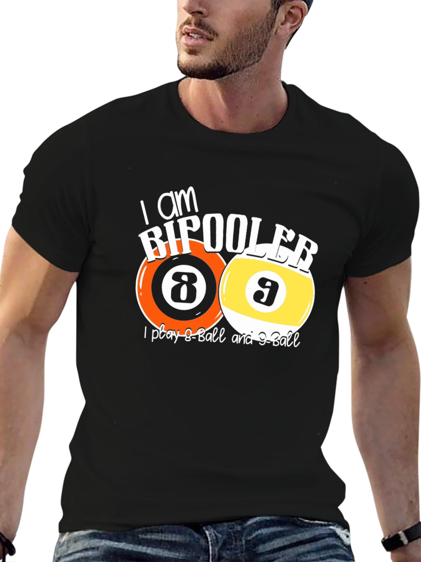 Bipooler 8-Ball & 9-Ball T-Shirt - Funny Billiards Tee