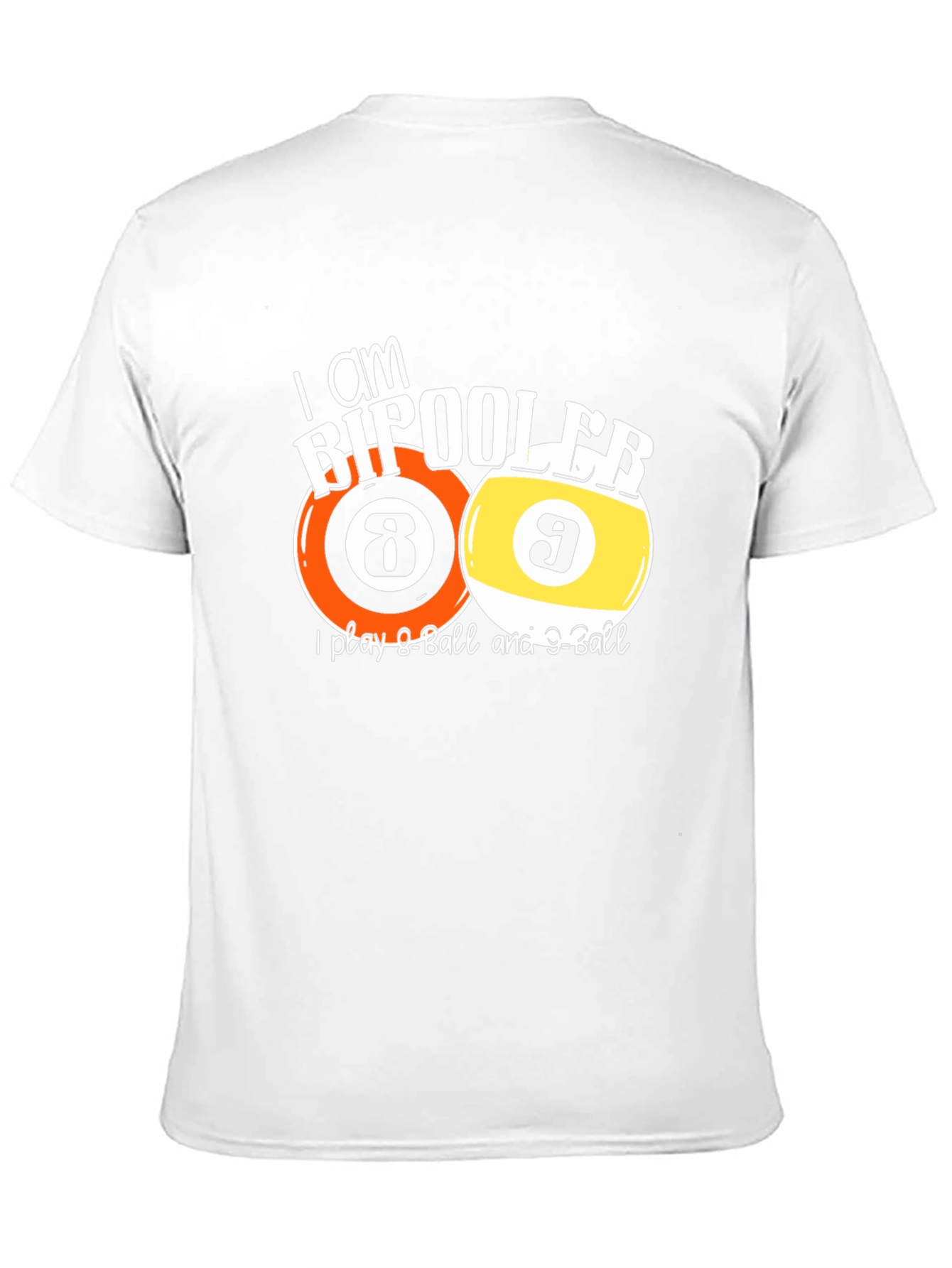 Bipooler 8-Ball & 9-Ball T-Shirt - Funny Billiards Tee
