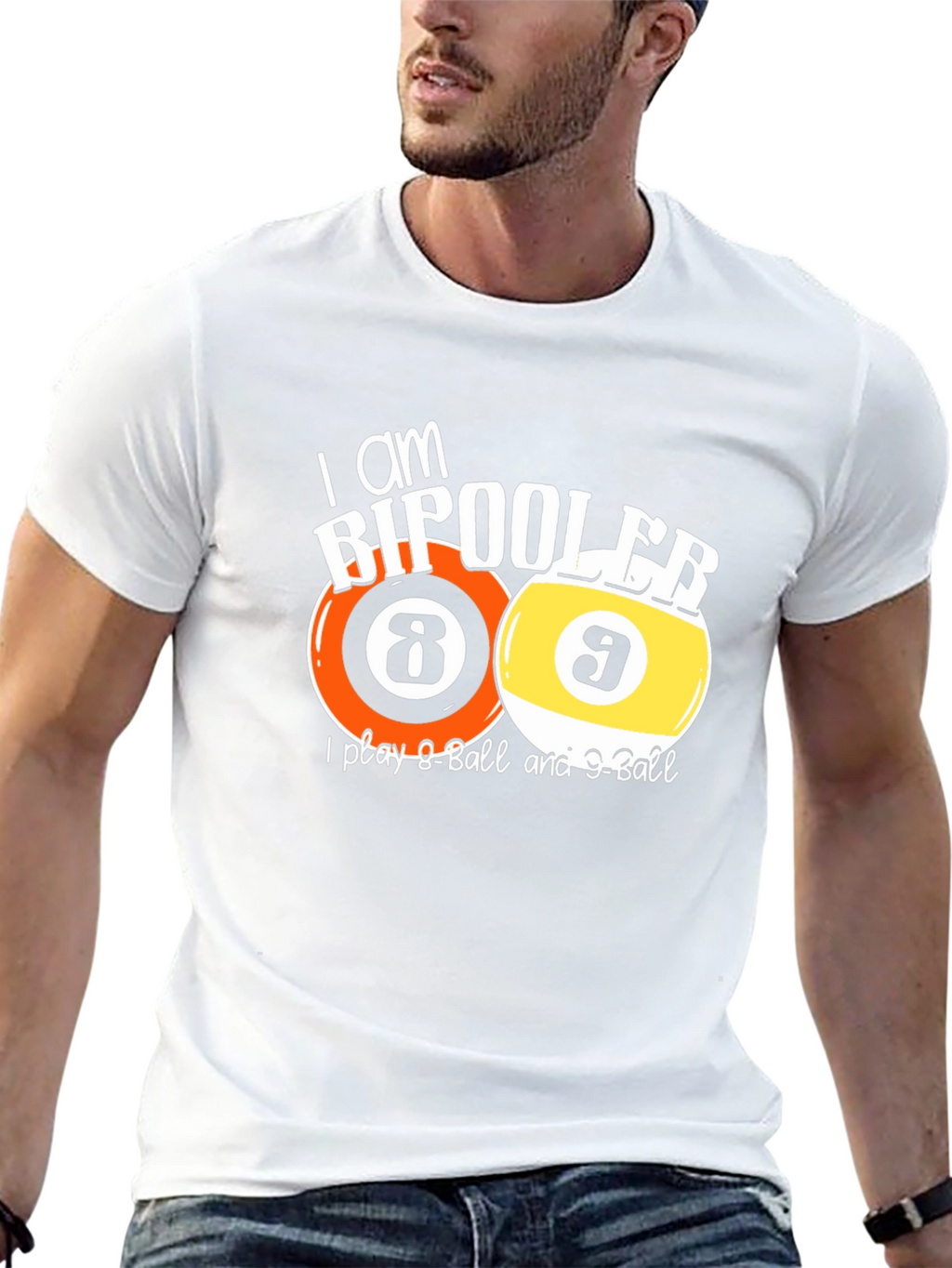 Bipooler 8-Ball & 9-Ball T-Shirt - Funny Billiards Tee