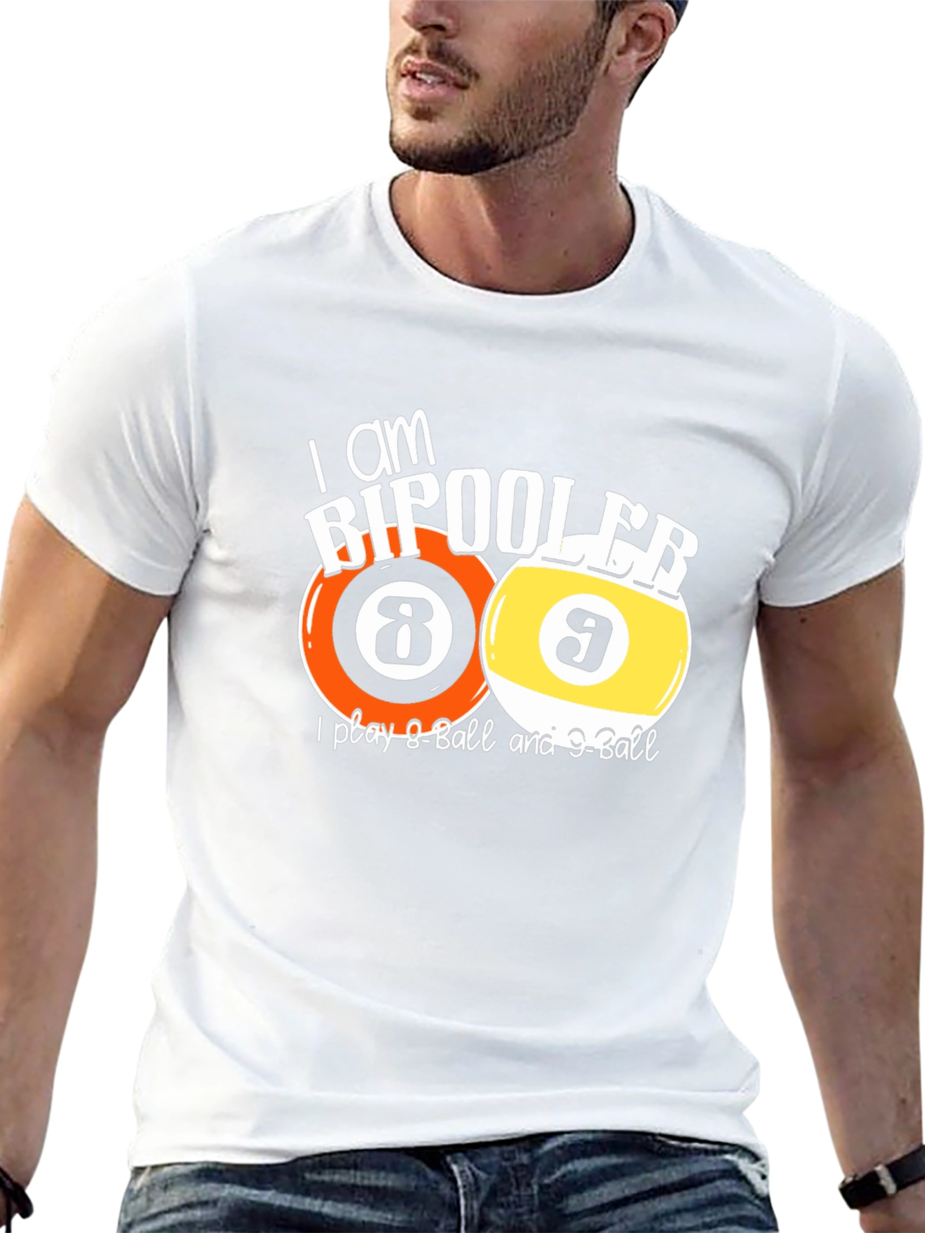 Bipooler 8-Ball & 9-Ball T-Shirt - Funny Billiards Tee