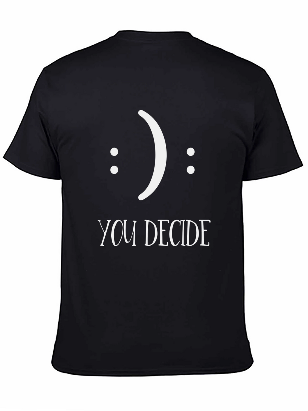 Decide Your Mood Black Graphic Tee