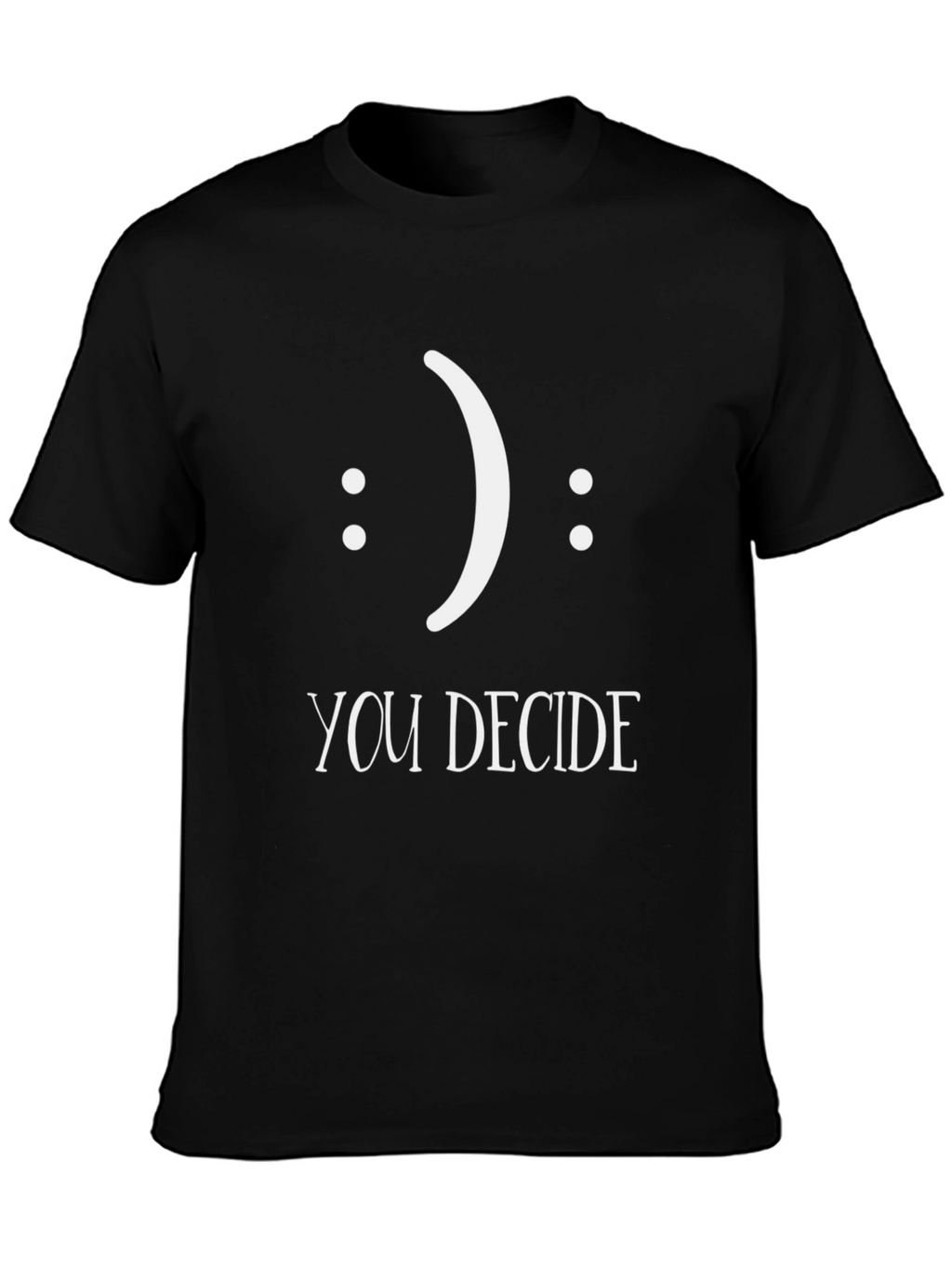 Decide Your Mood Black Graphic Tee