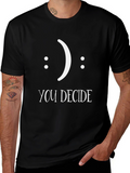 Decide Your Mood Black Graphic Tee