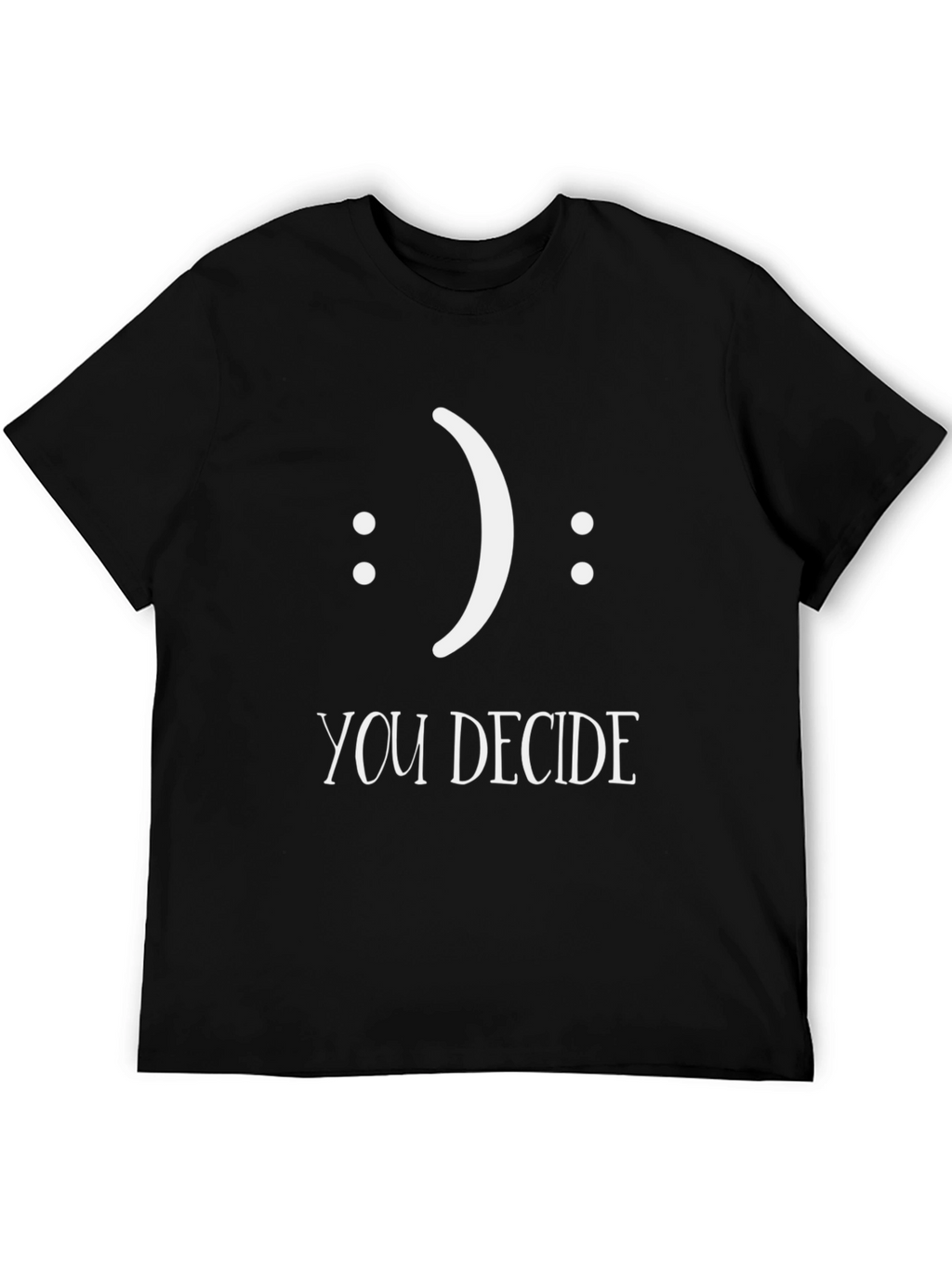 Decide Your Mood Black Graphic Tee