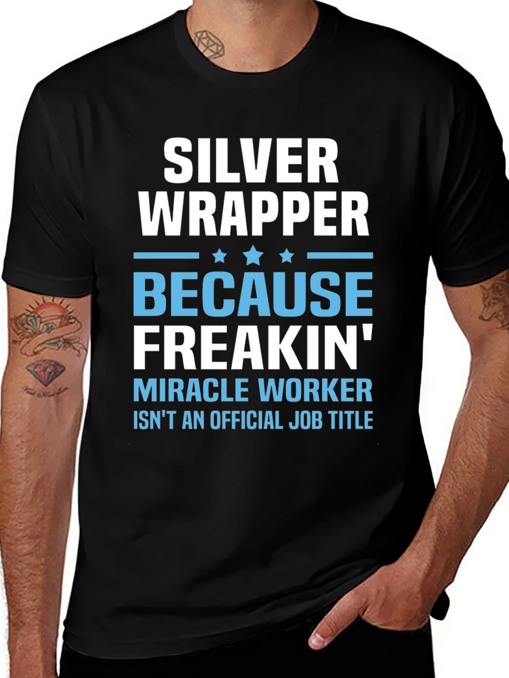 Silver Wrapper T-Shirt - Miracle Worker Tee