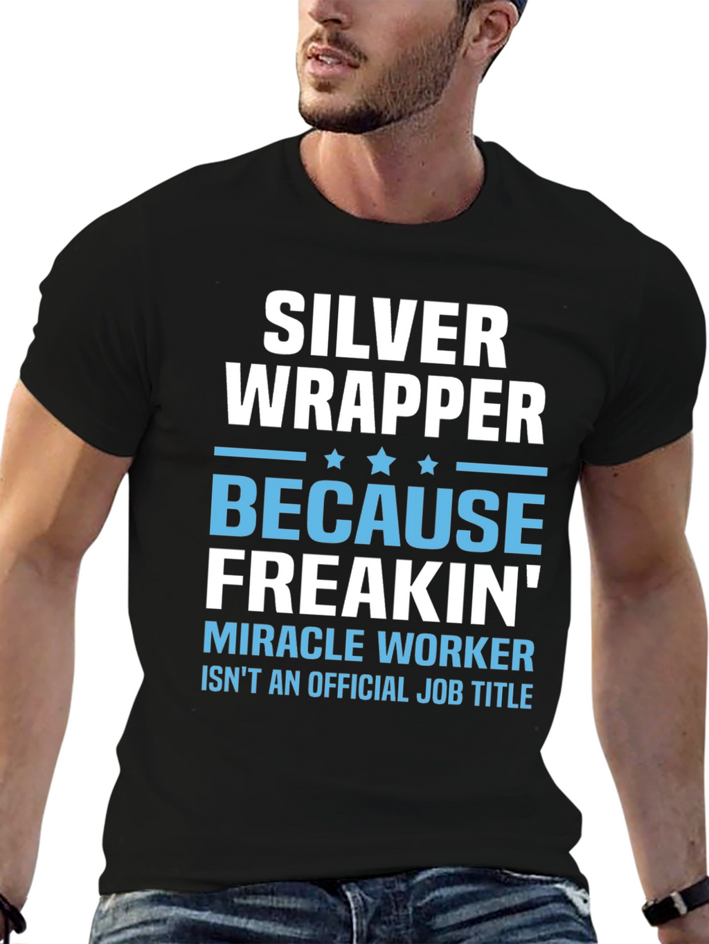 Silver Wrapper T-Shirt - Miracle Worker Tee