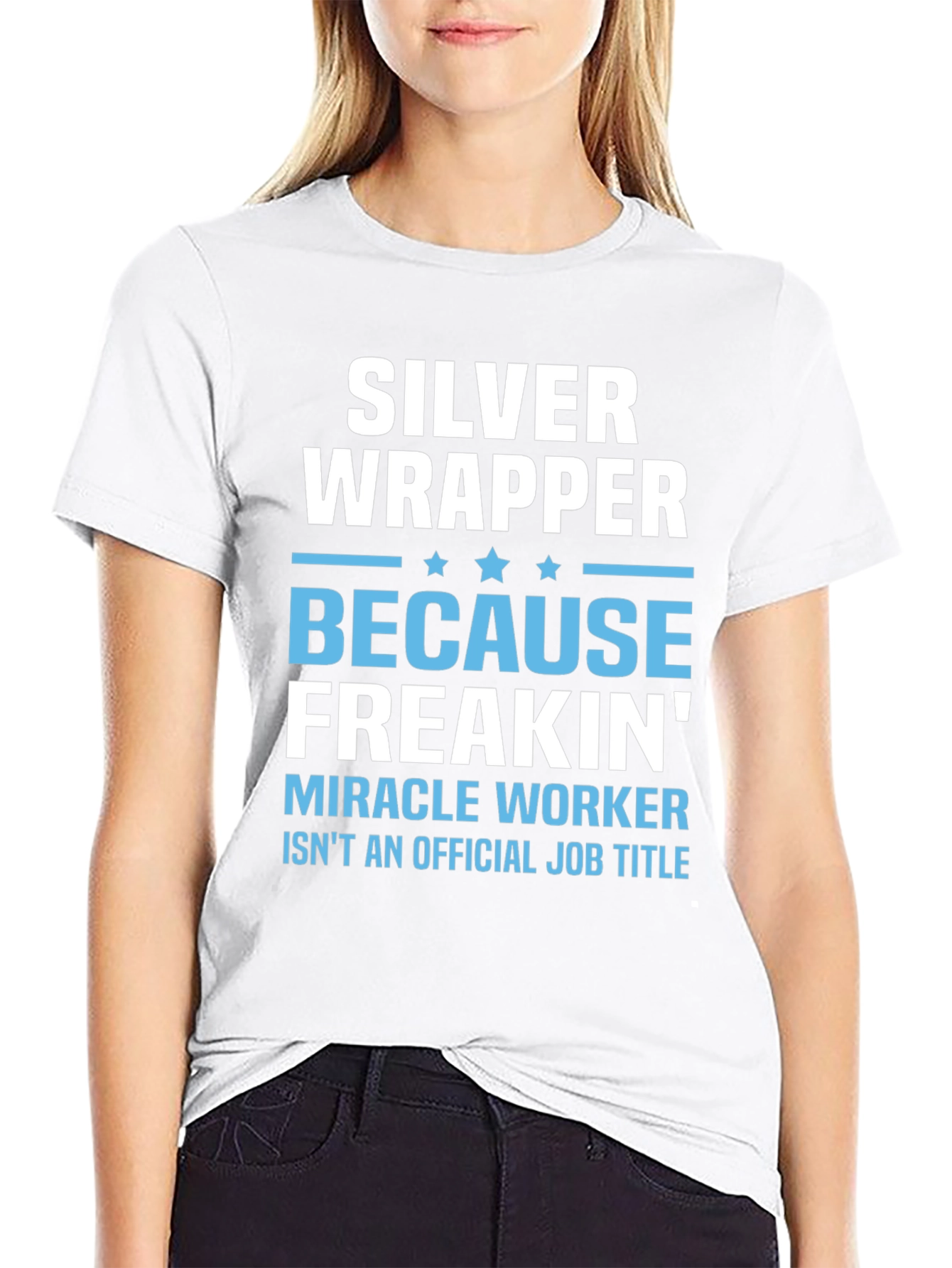 Silver Wrapper T-Shirt - Miracle Worker Tee