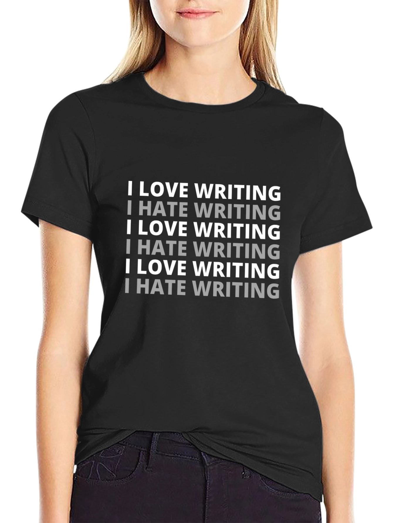 I Love/Hate Writing Graphic T-Shirt