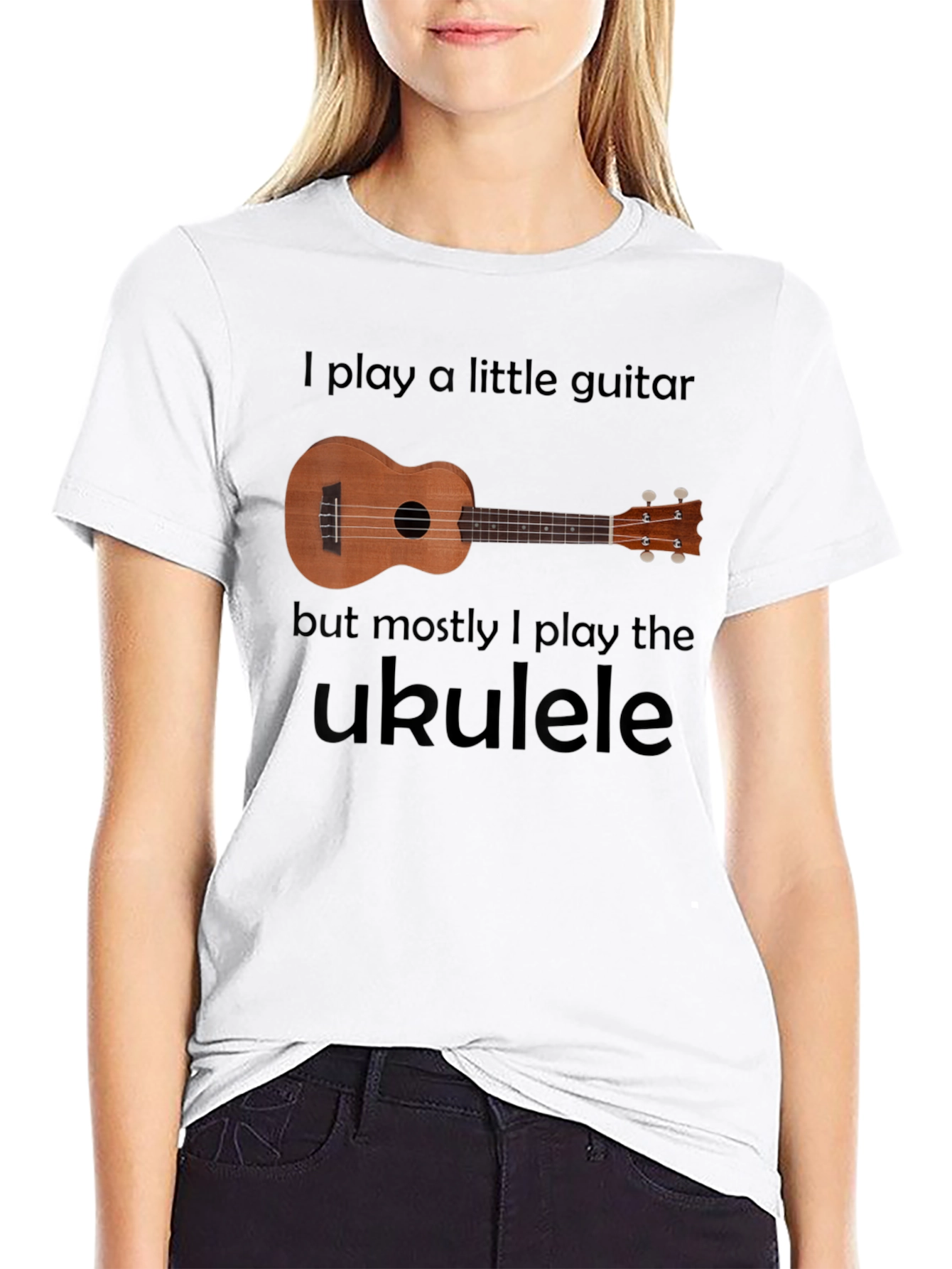 Ukulele Player Graphic Tee