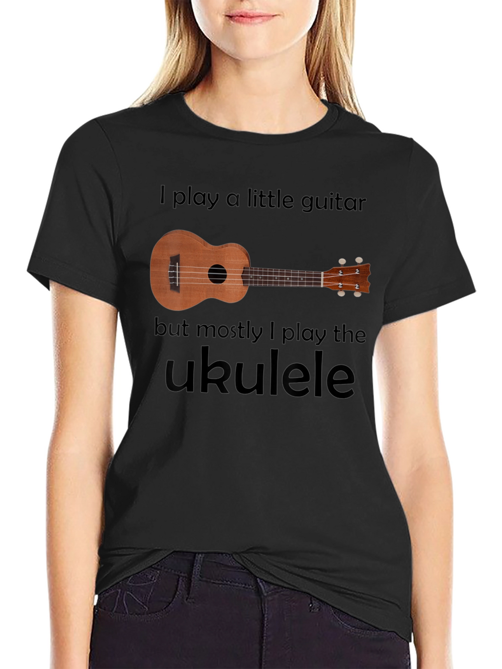 Ukulele Player Graphic Tee