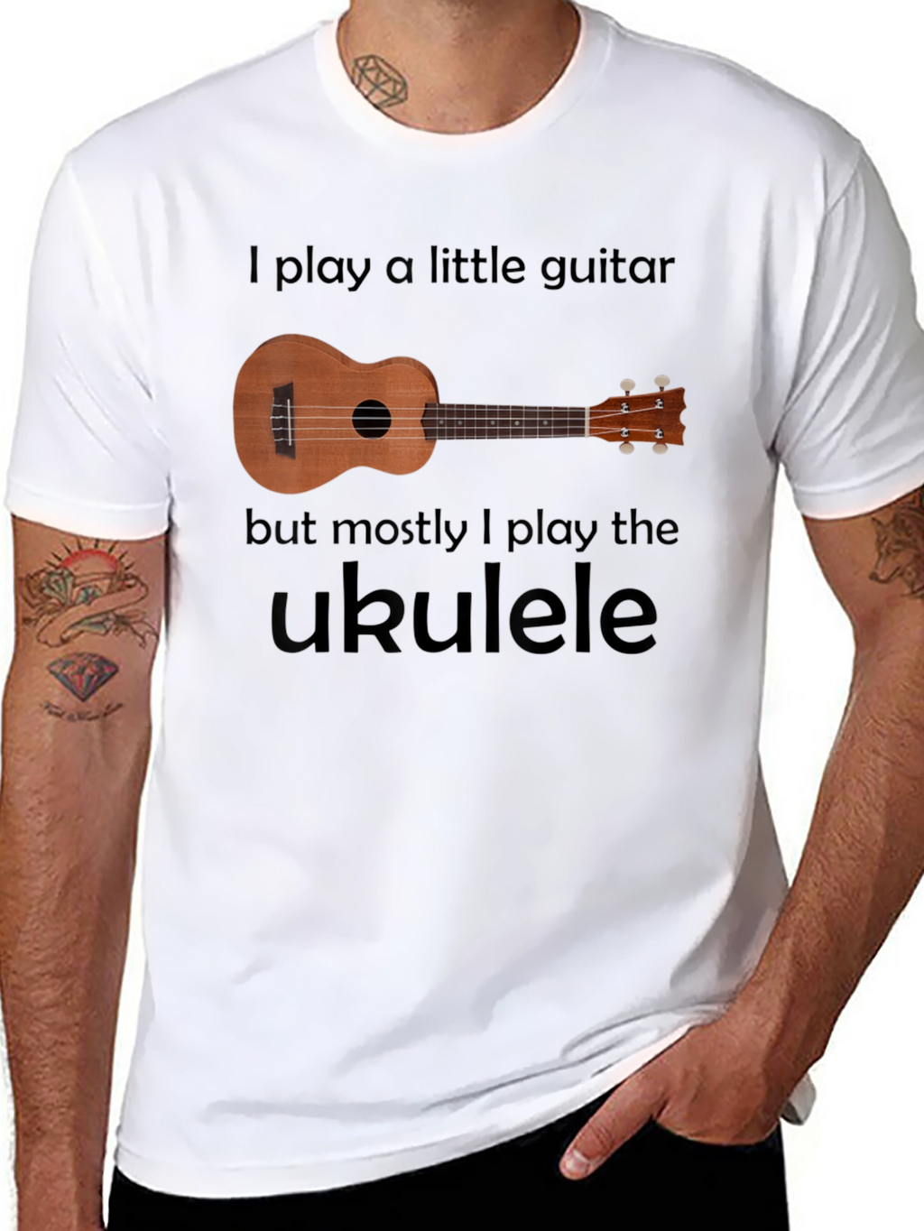 Ukulele Player Graphic Tee