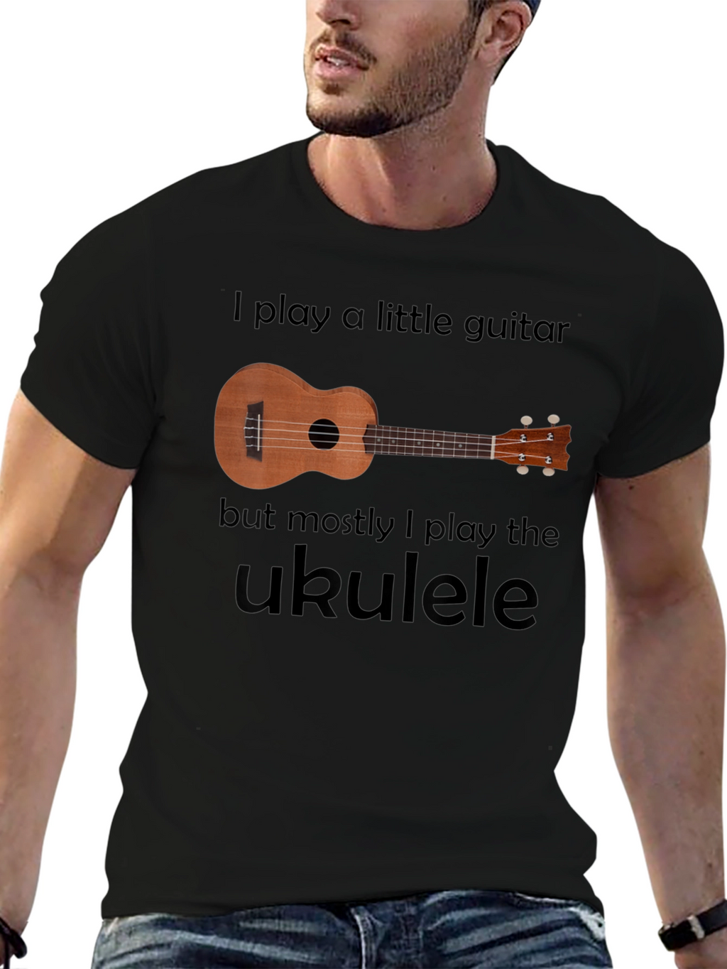 Ukulele Player Graphic Tee