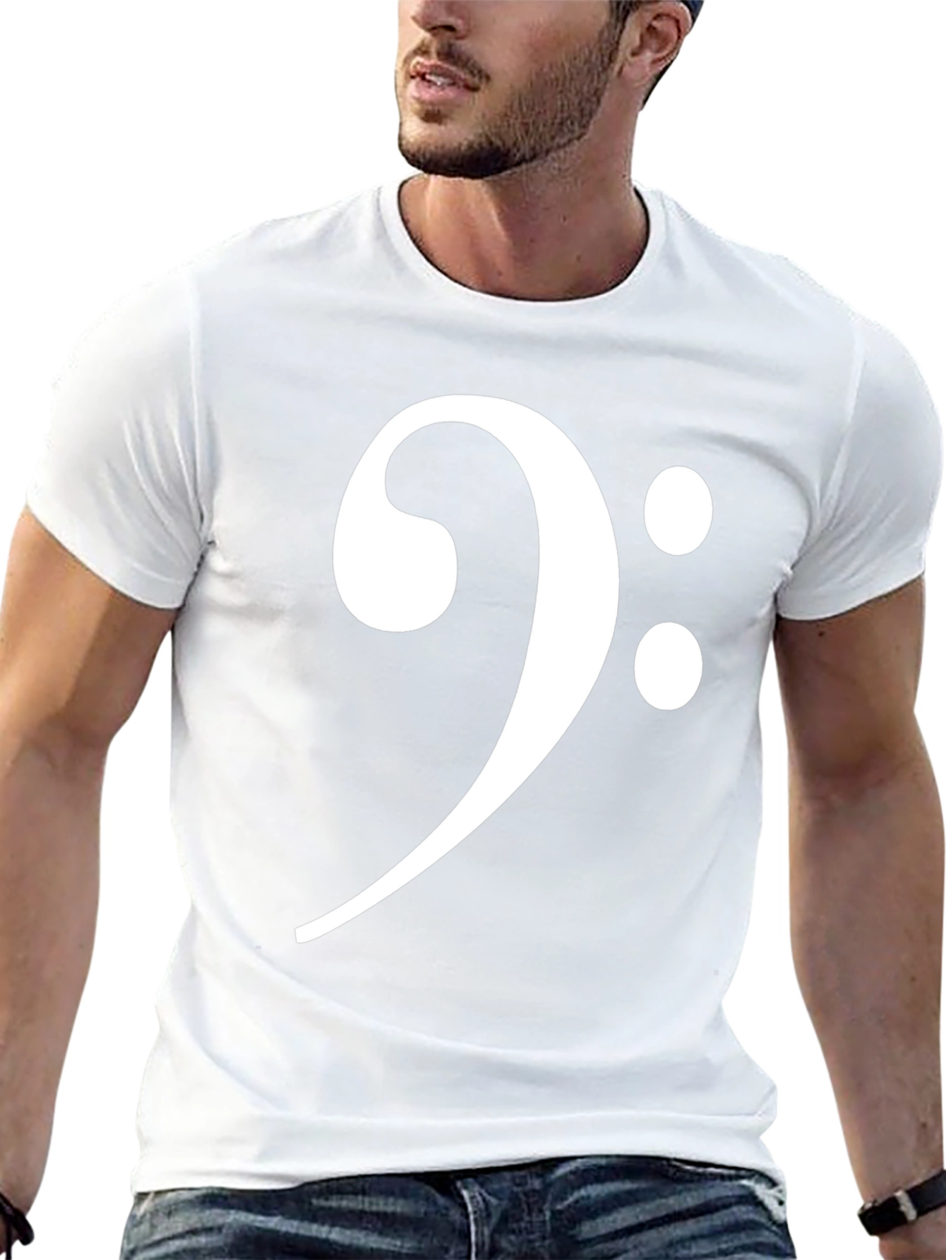 Bass Clef Graphic Tee - Musical T-Shirt