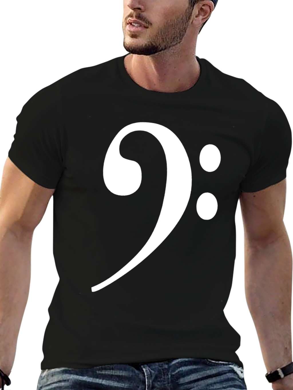Bass Clef Graphic Tee - Musical T-Shirt