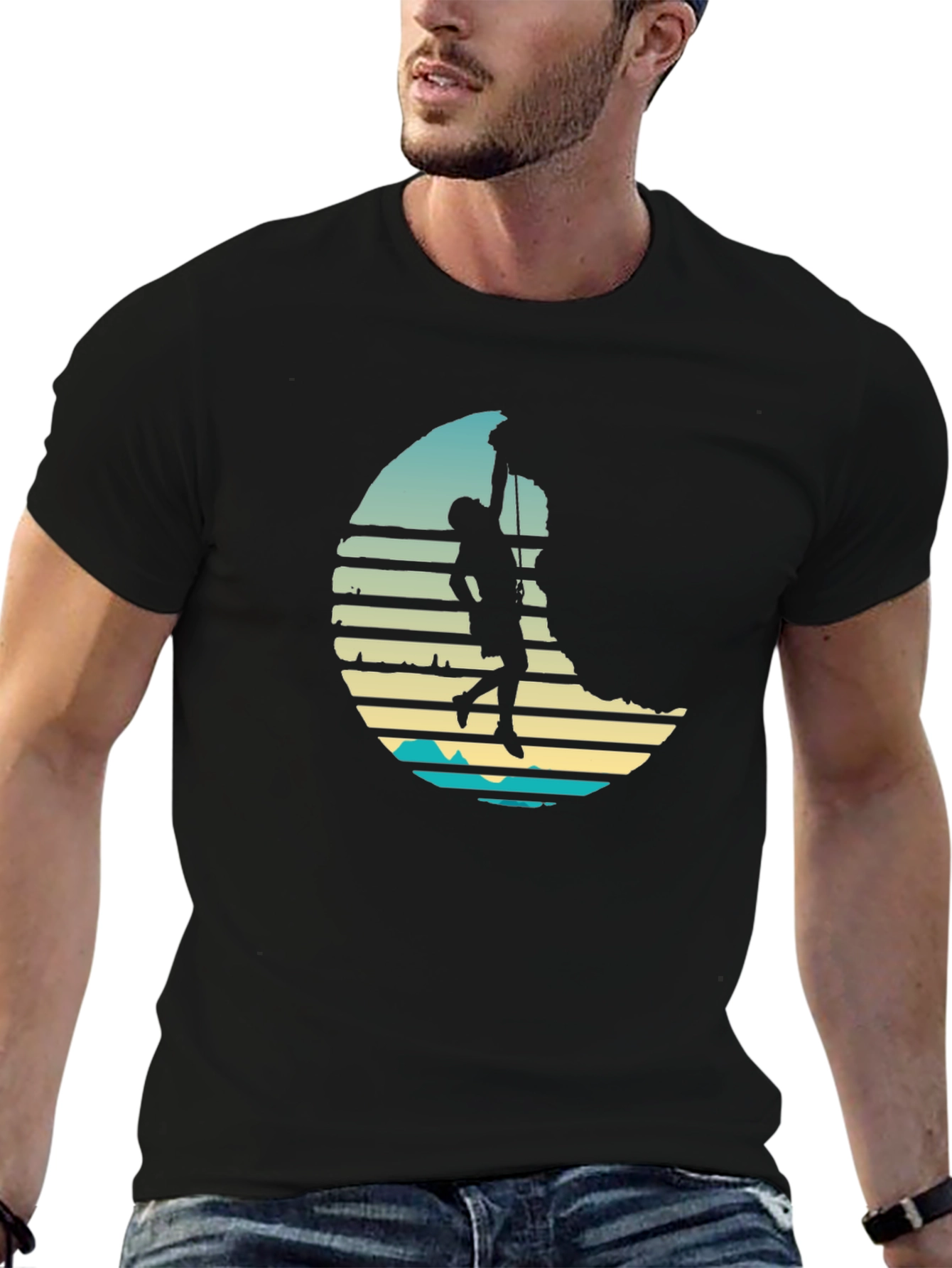 Climber Silhouette Graphic Tee - Adventure Ready!