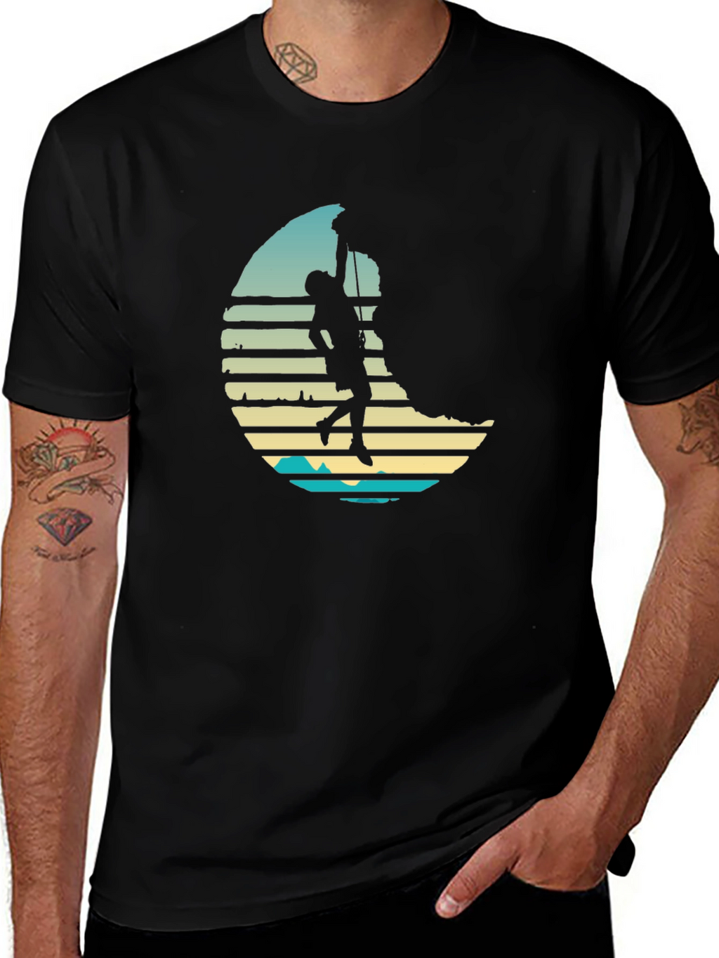 Climber Silhouette Graphic Tee - Adventure Ready!