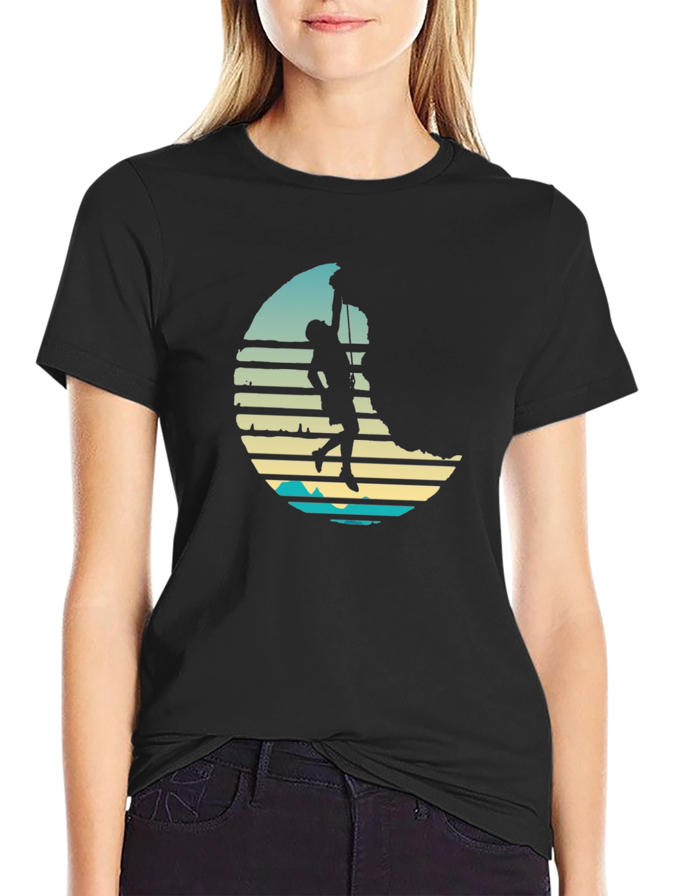 Climber Silhouette Graphic Tee - Adventure Ready!