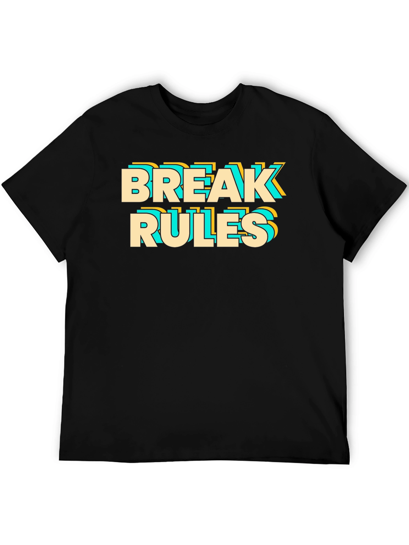 Break Rules Graphic Tee - Bold Statement Shirt