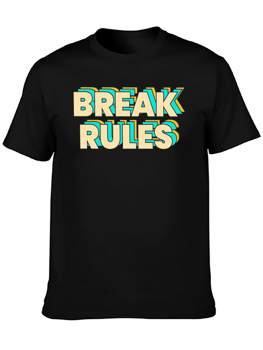Break Rules Graphic Tee - Bold Statement Shirt