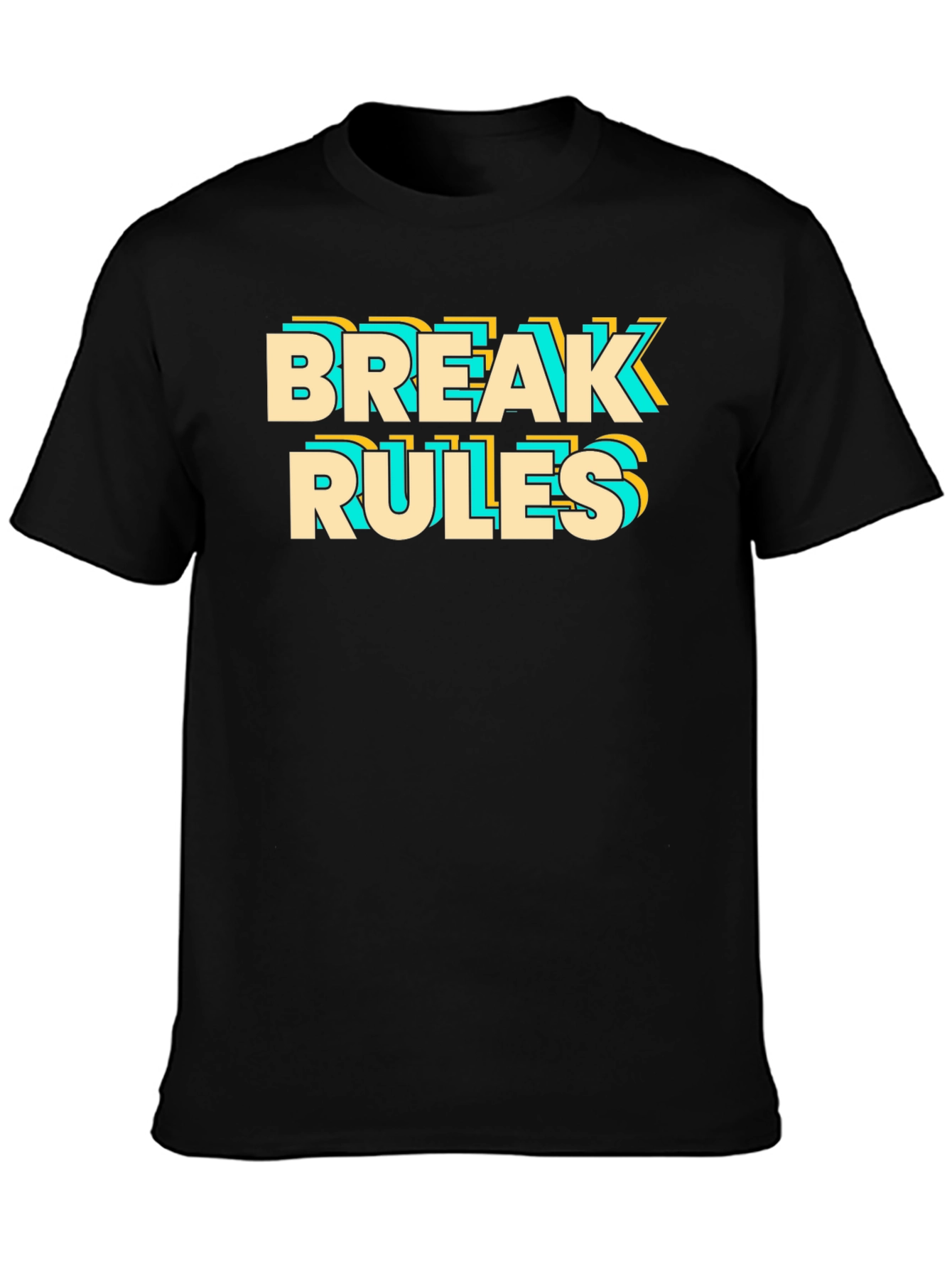 Break Rules Graphic Tee - Bold Statement Shirt