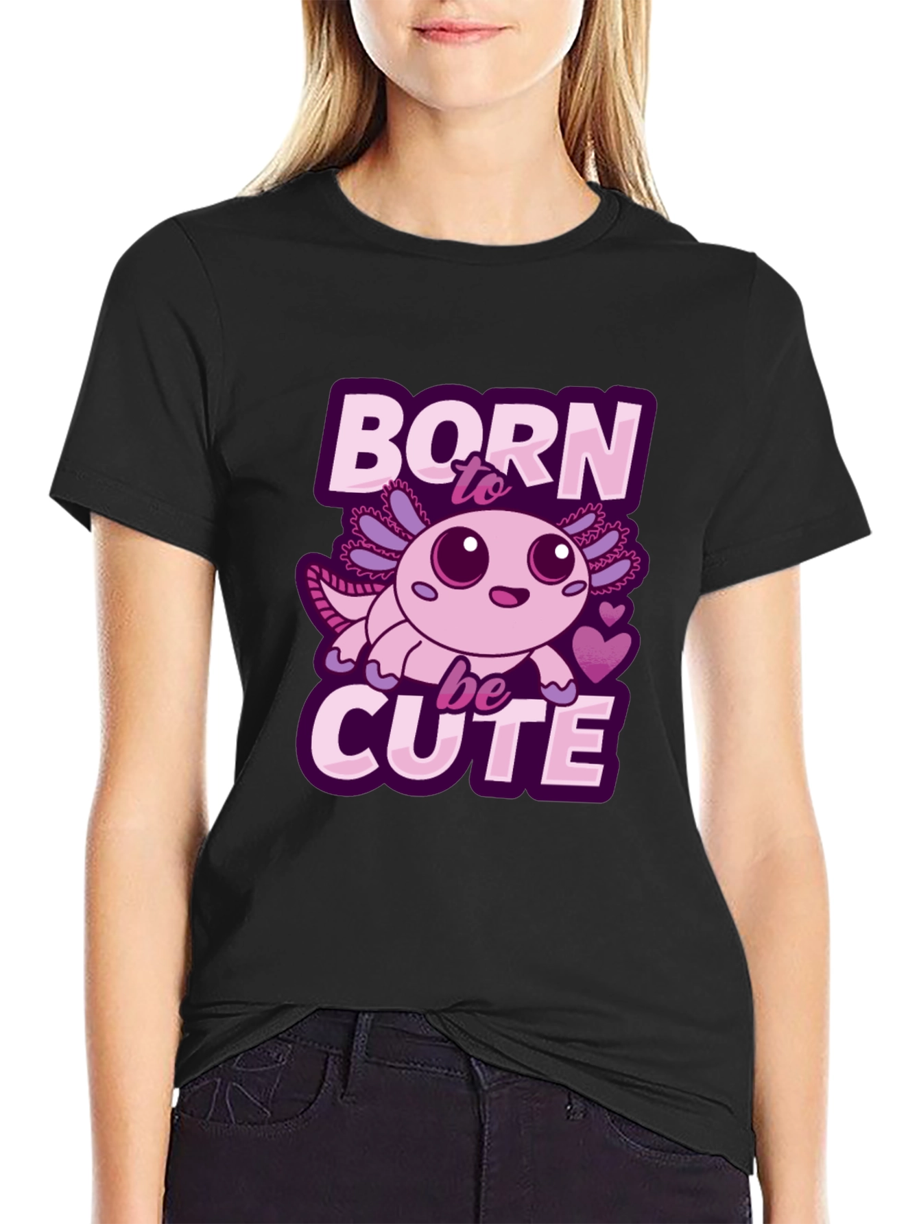 Born To Be Cute Axolotl T-Shirt