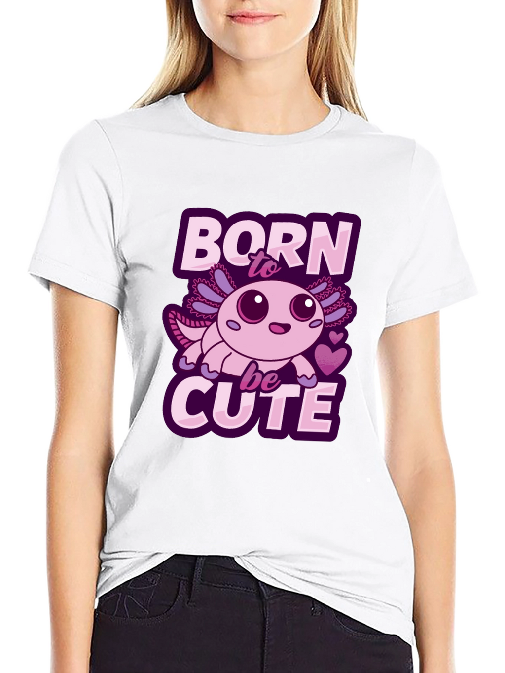 Born To Be Cute Axolotl T-Shirt
