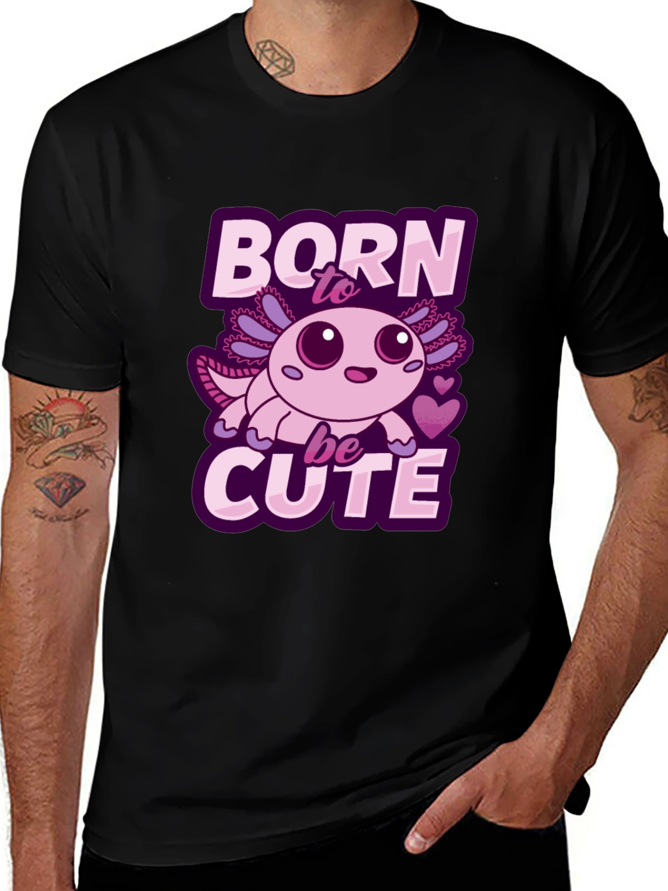 Born To Be Cute Axolotl T-Shirt