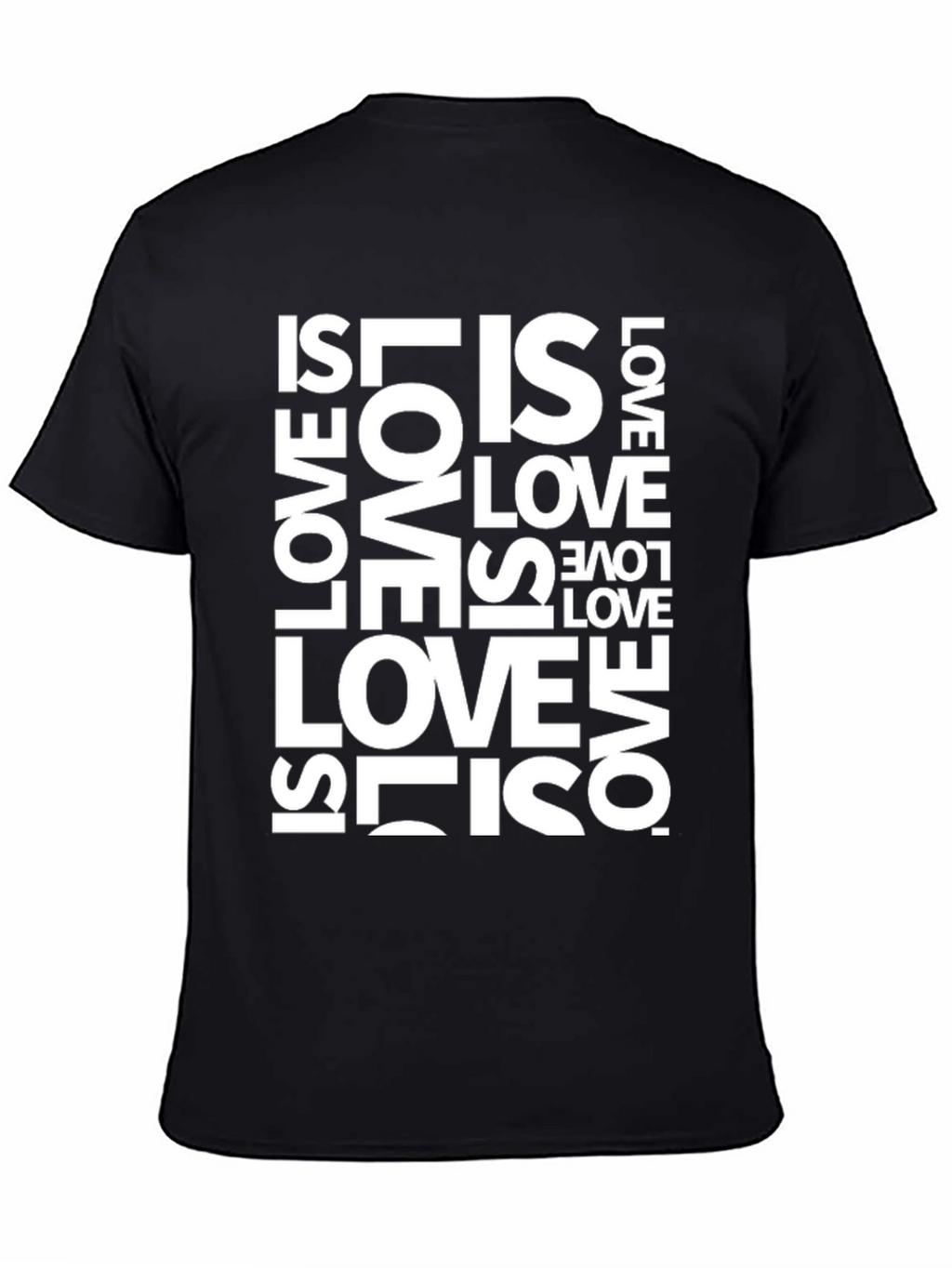 Love Is Love Graphic Tee - Black Casual Shirt