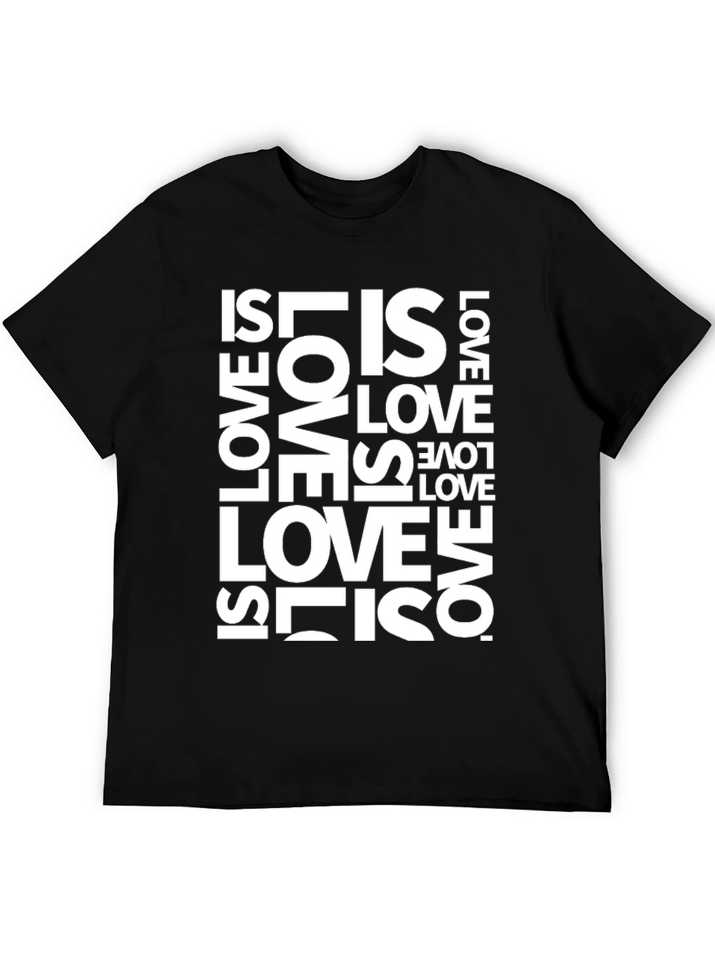 Love Is Love Graphic Tee - Black Casual Shirt