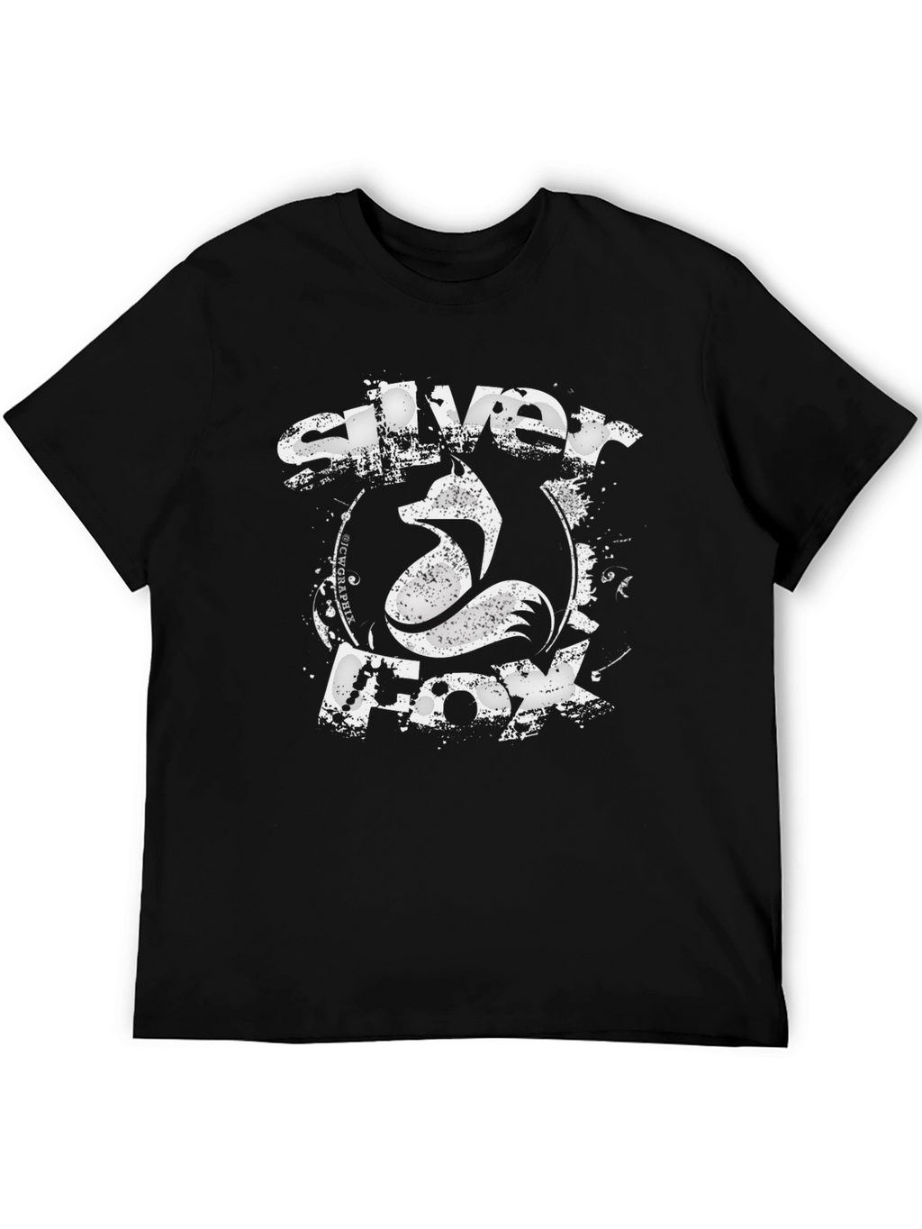 Silver Fox Graphic Tee - Mens Black T-Shirt