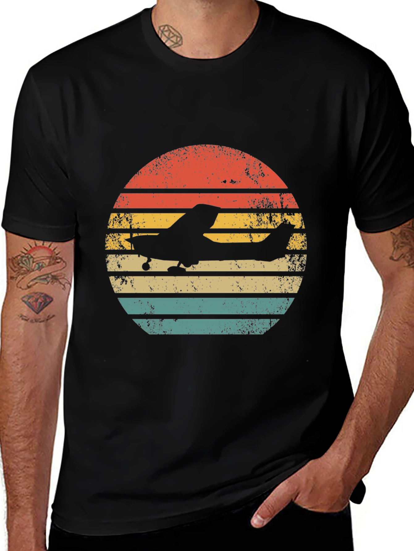 Vintage Airplane T-Shirt - Pilot Gift