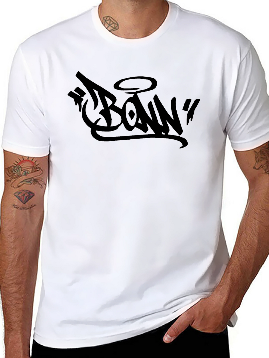 Urban Style Bonn Graphic Tee - Black