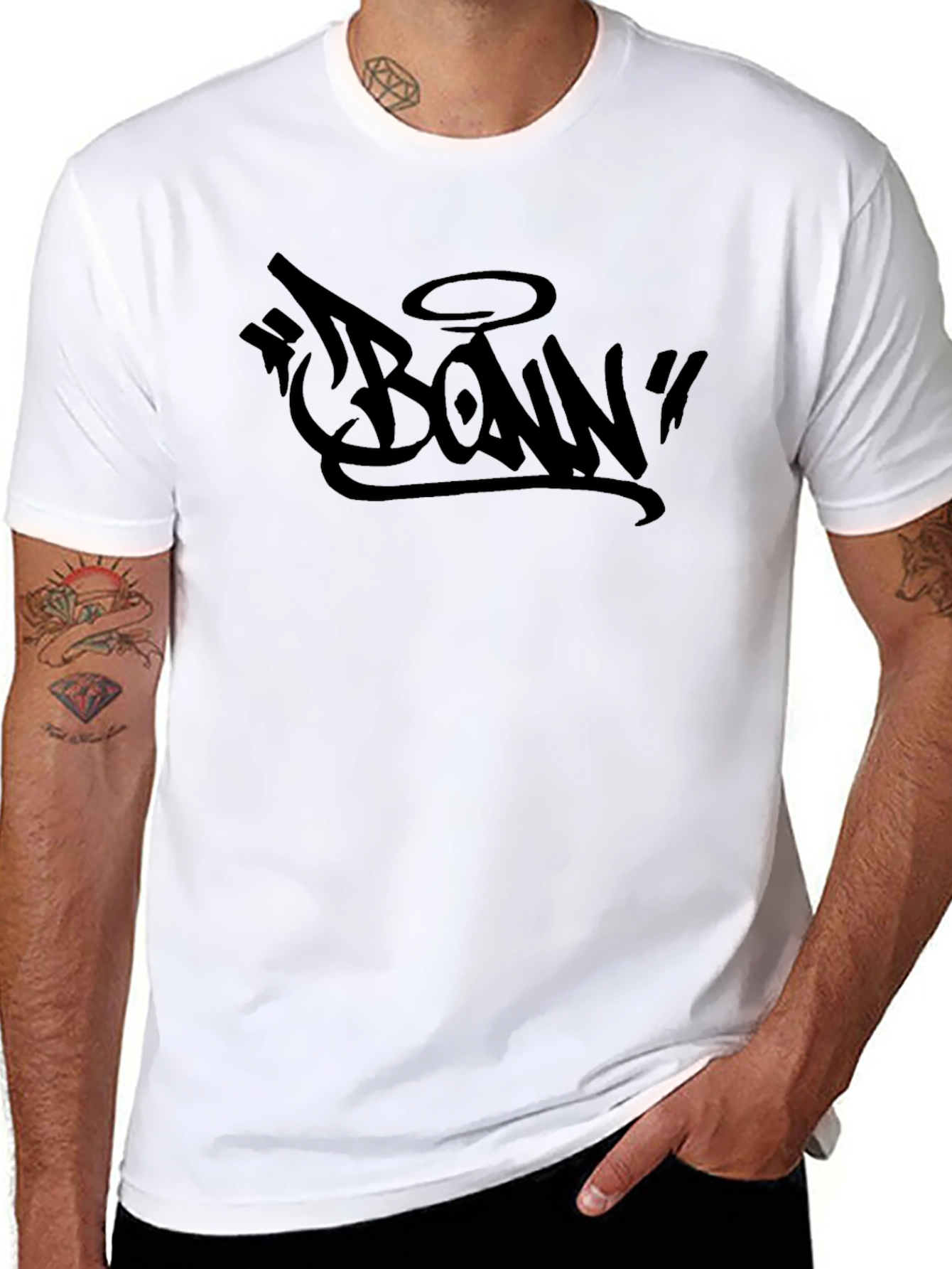 Urban Style Bonn Graphic Tee - Black