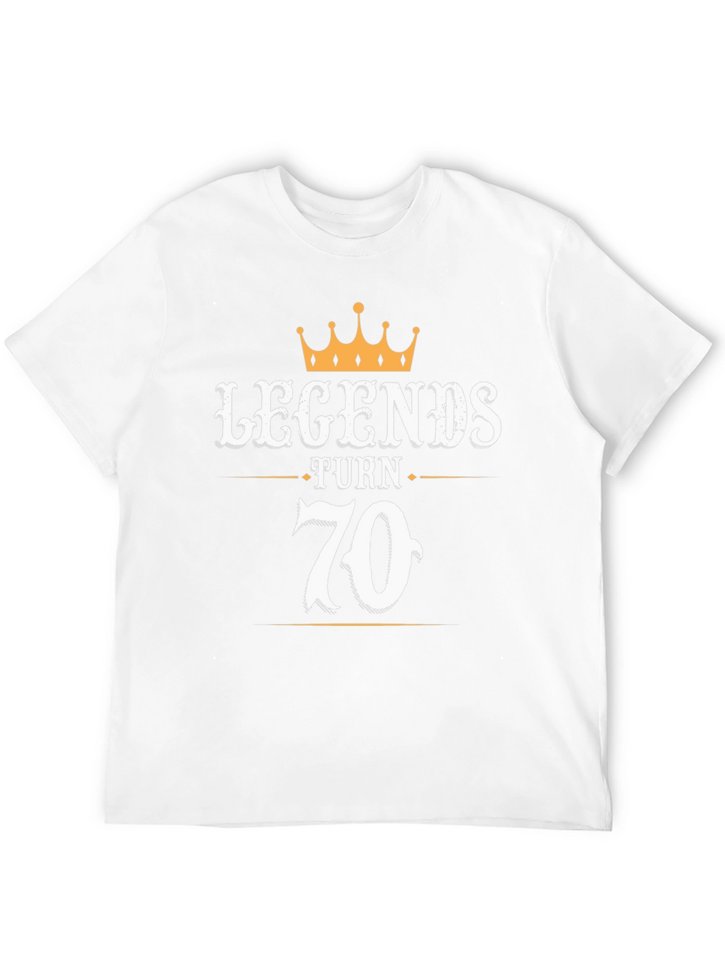 Legends Turn 70 Black Graphic T-Shirt