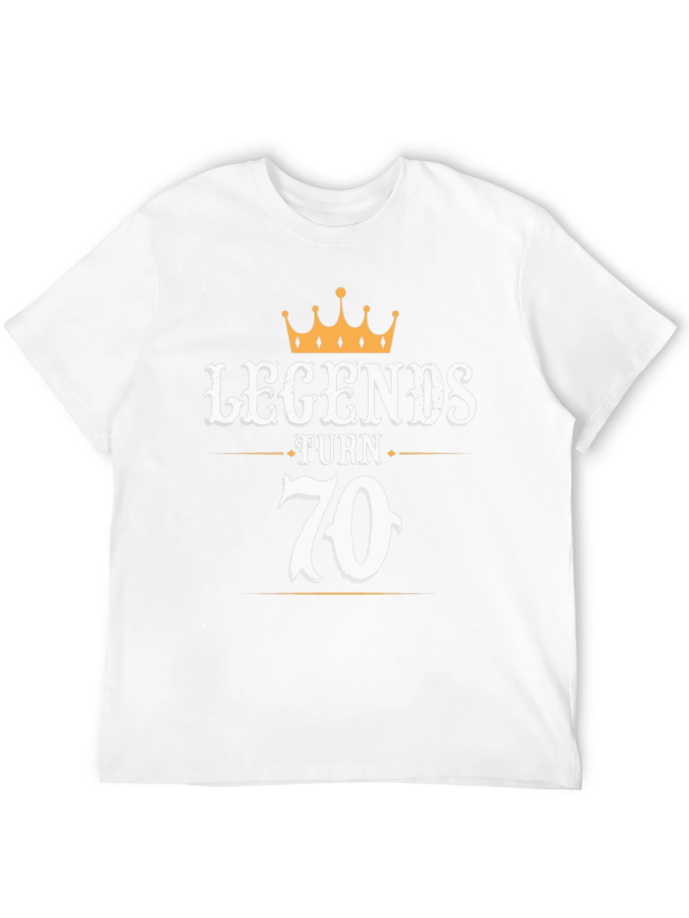 Legends Turn 70 Black Graphic T-Shirt